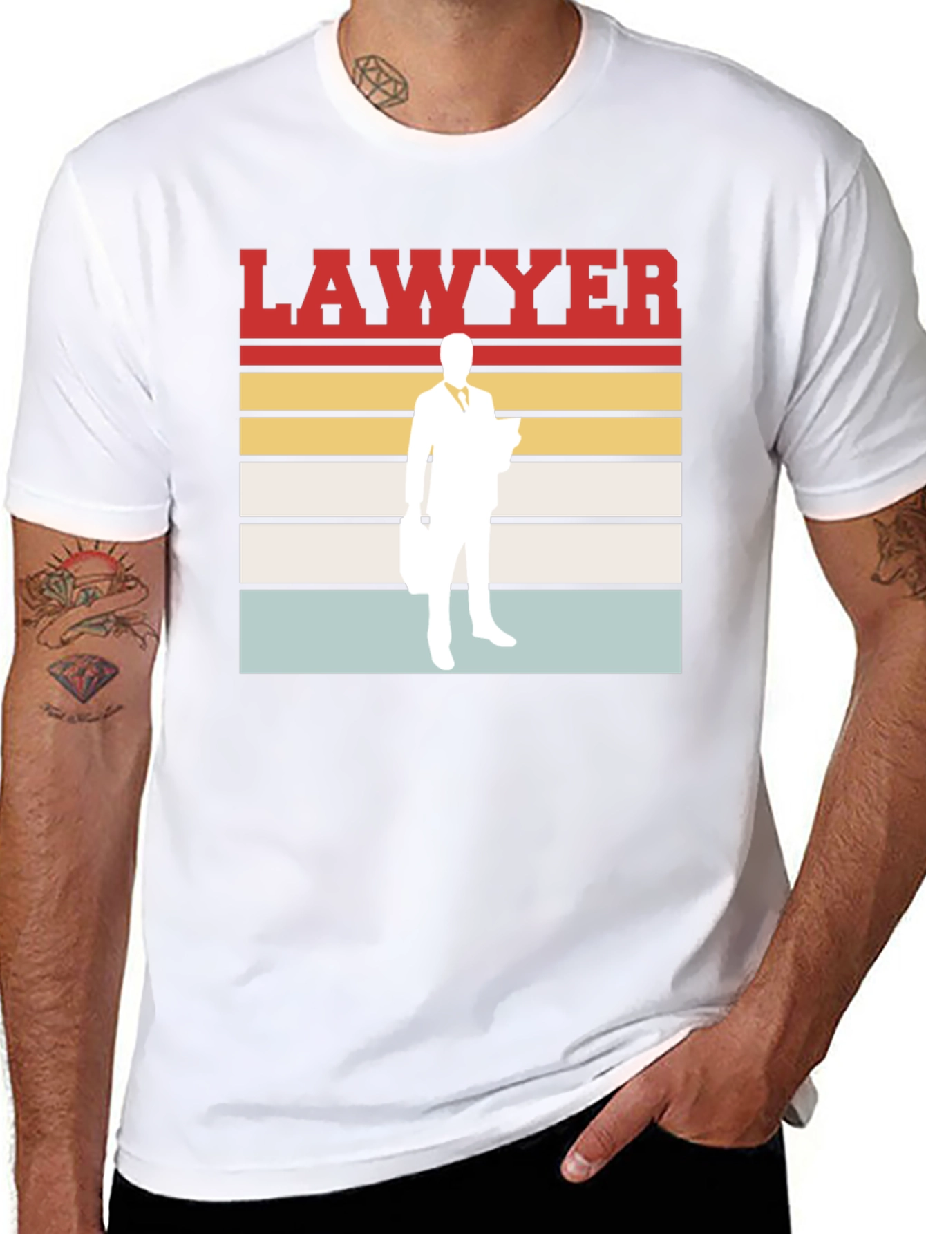 Lawyer Retro T-Shirt - Attorney Profession Tee