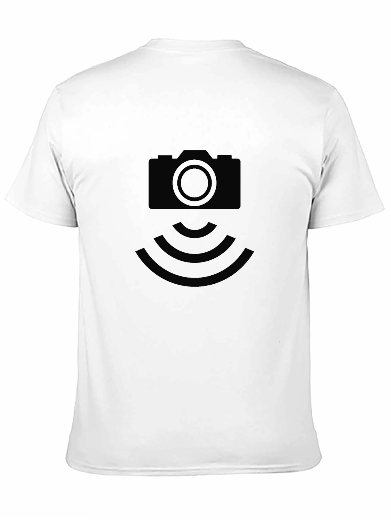 Camera Icon T-Shirt - Black Modern Design