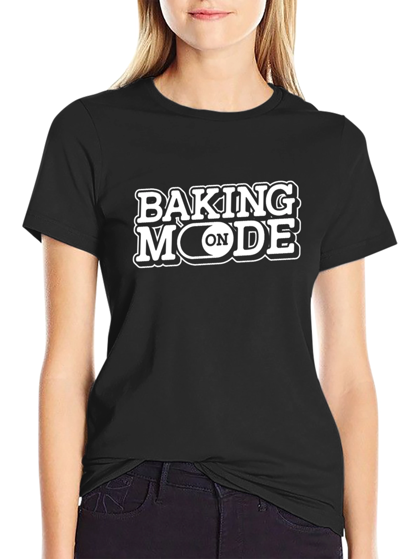 Baking Mode On Black T-Shirt