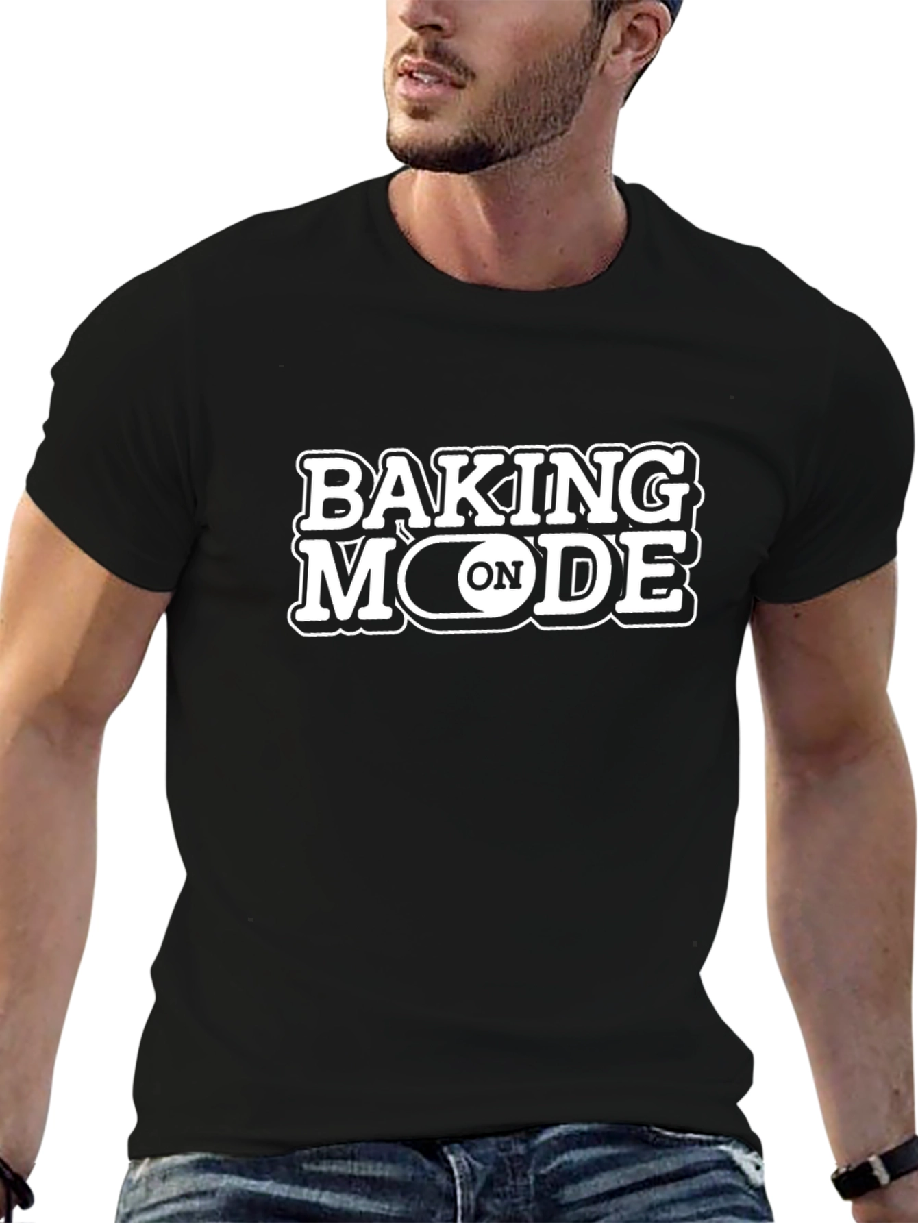 Baking Mode On Black T-Shirt