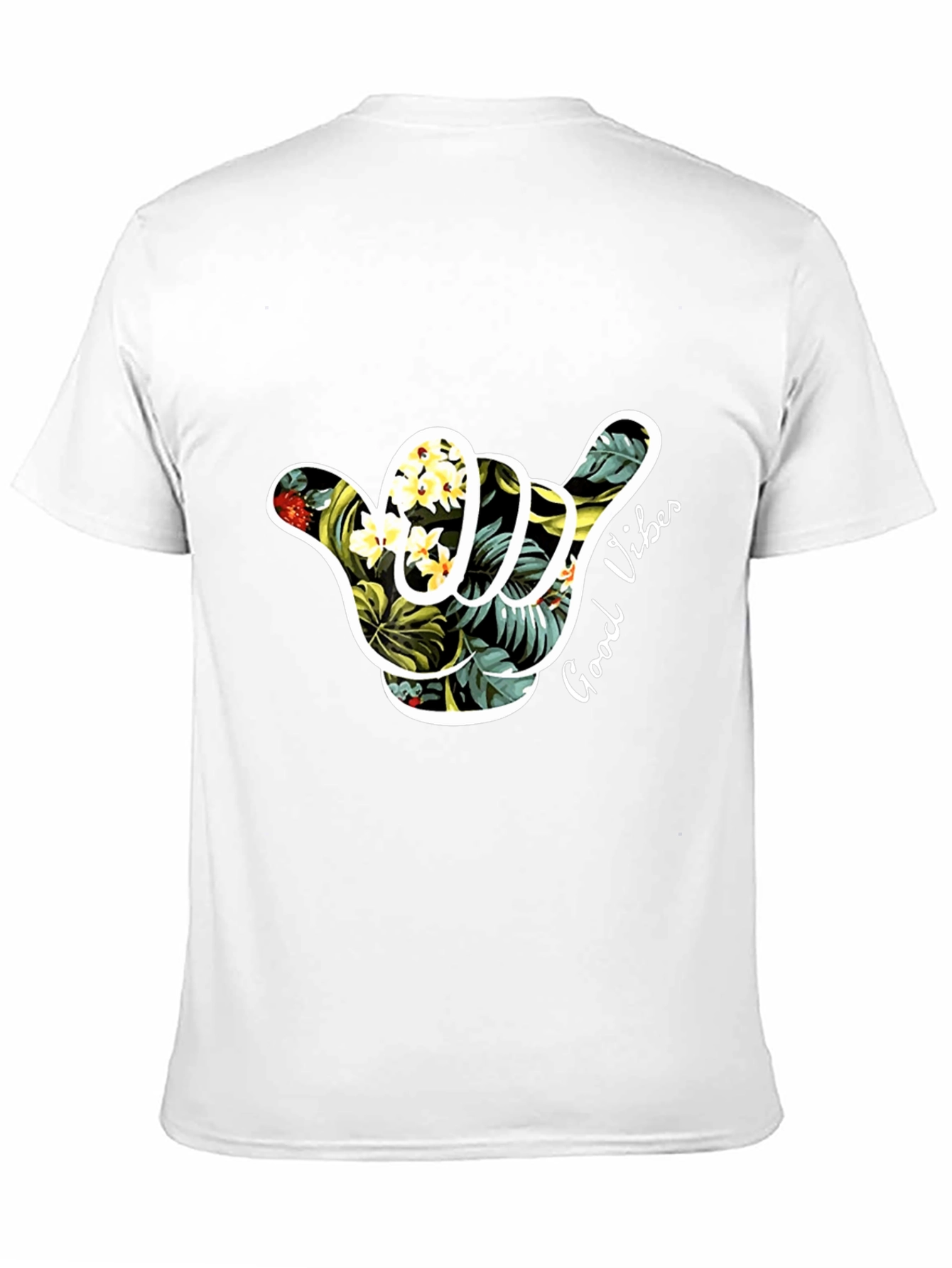 Tropical Vibes Graphic Tee - Black