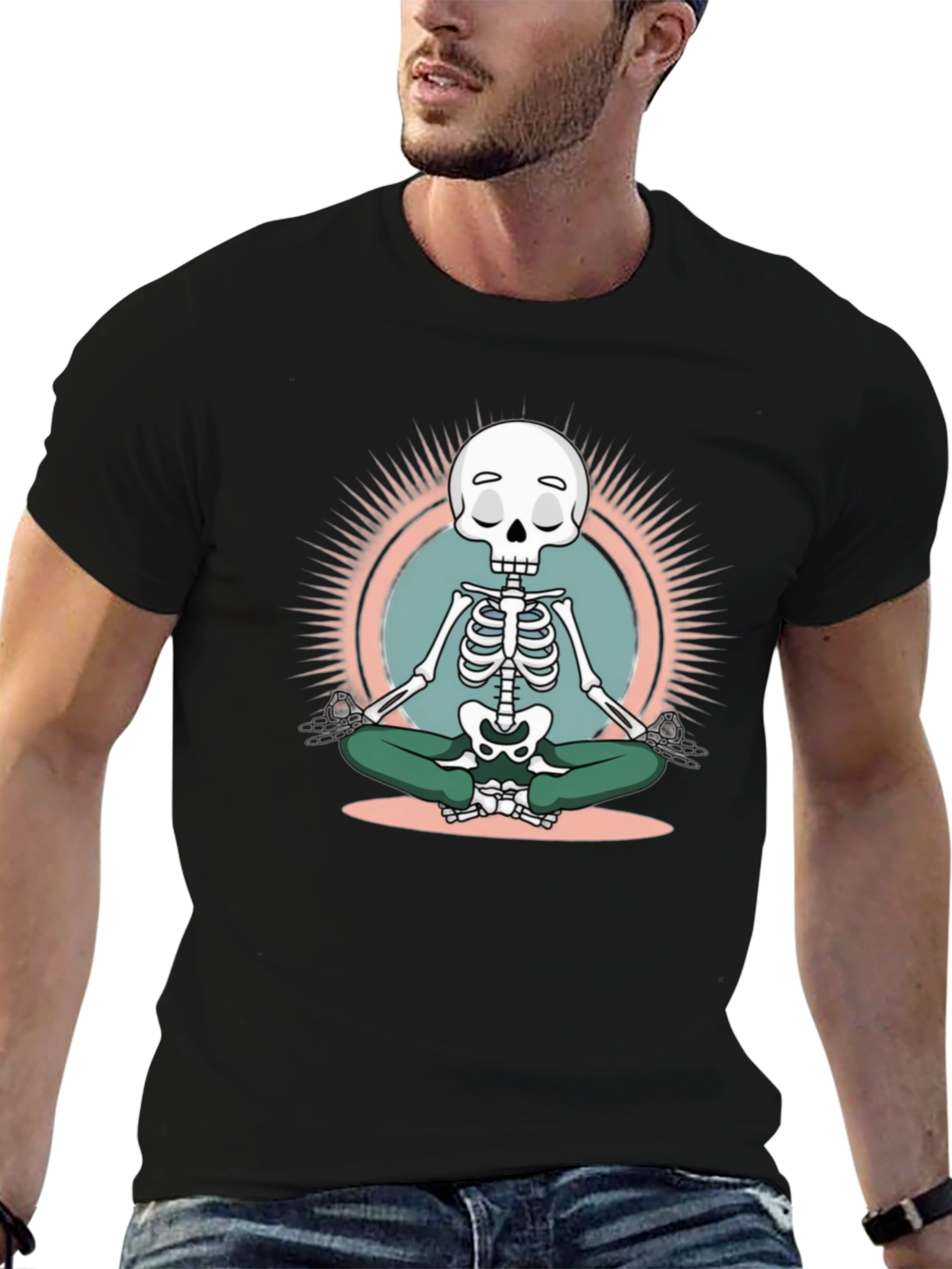Zen Skeleton Black T-Shirt