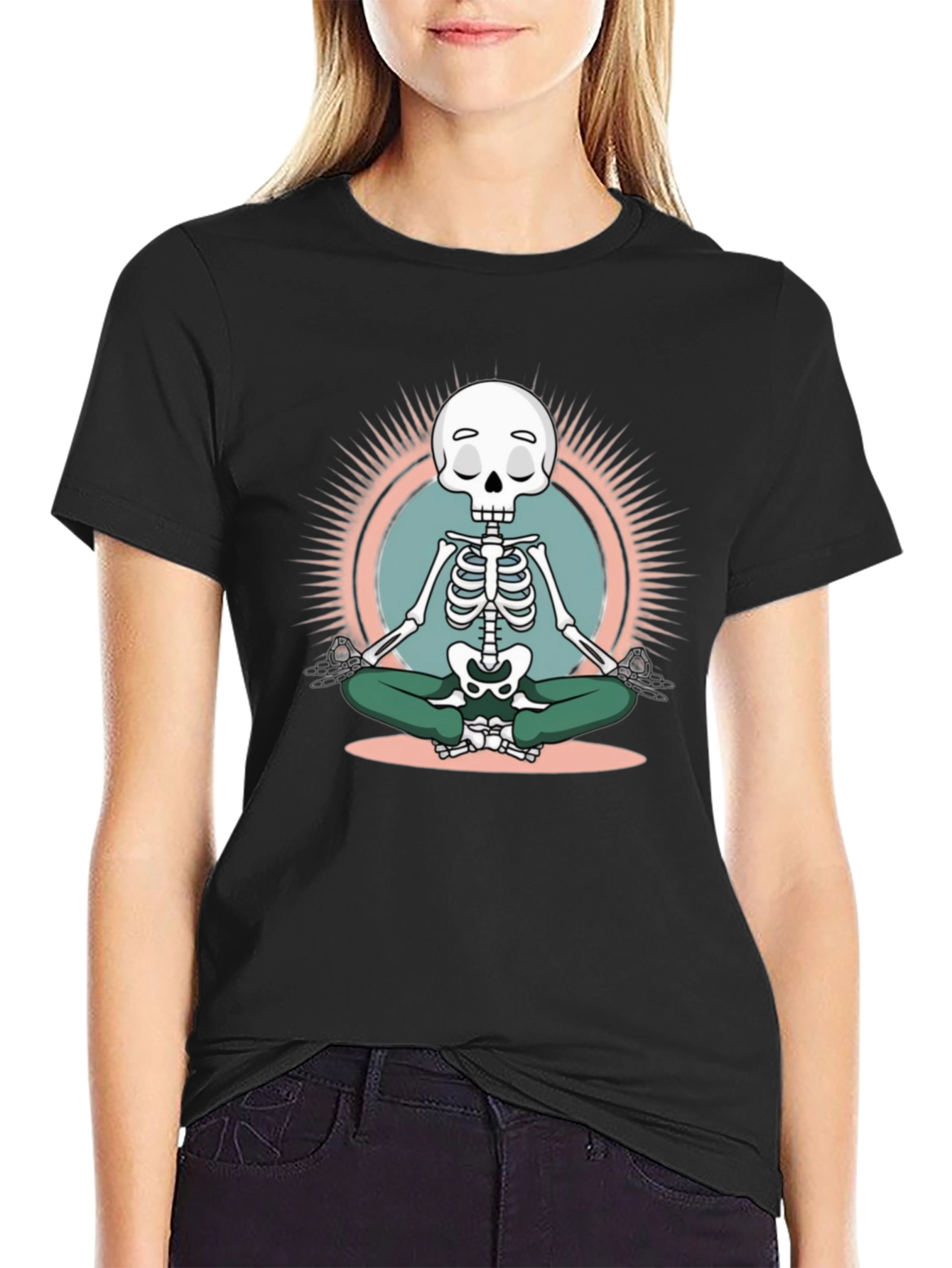 Zen Skeleton Black T-Shirt