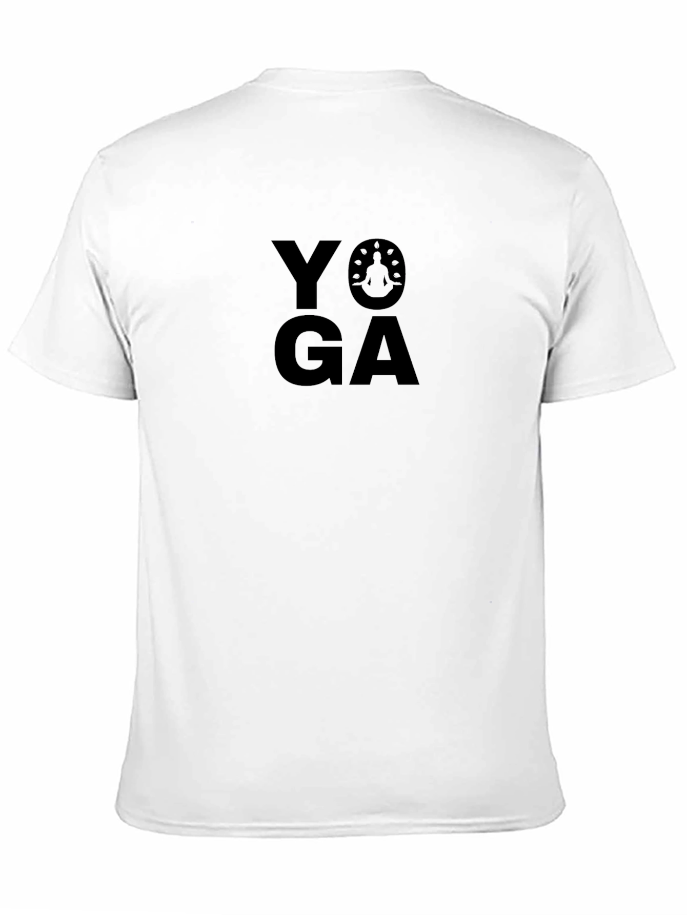 Yoga Graphic Print Black T-Shirt