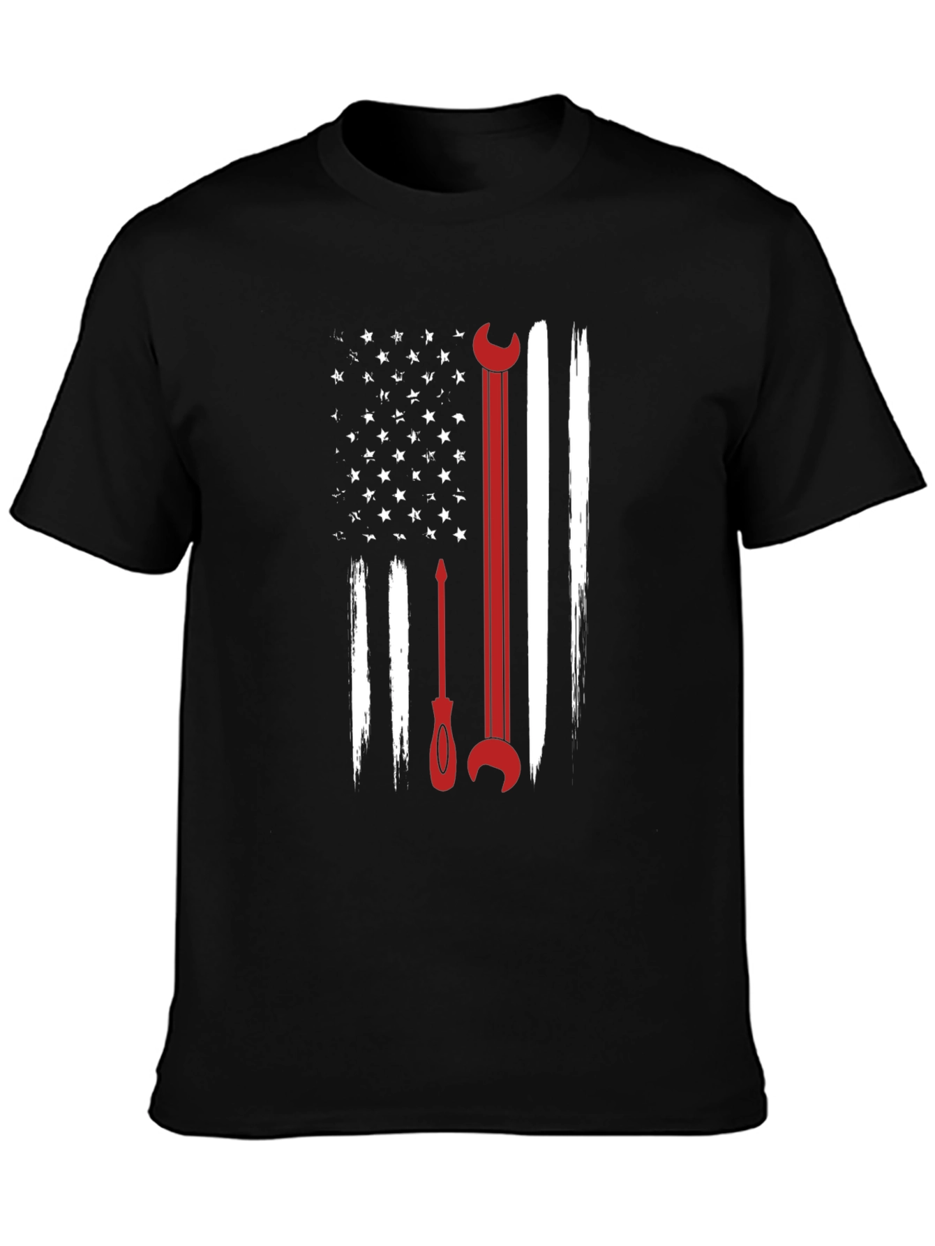 American Flag Mechanic T-Shirt