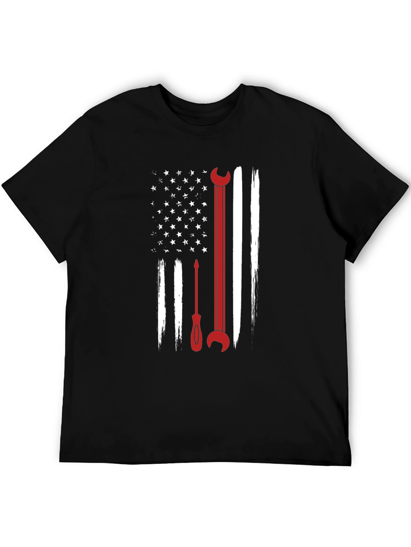 American Flag Mechanic T-Shirt