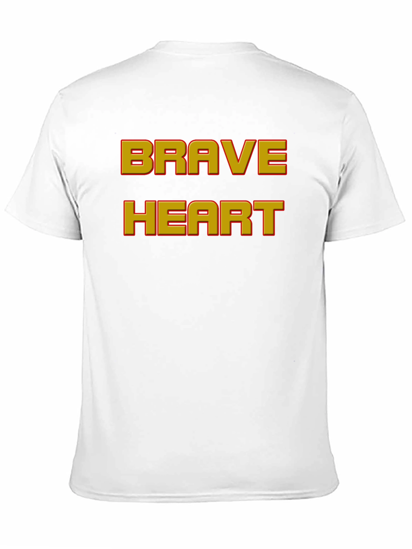 Brave Heart Graphic Print Black T-Shirt