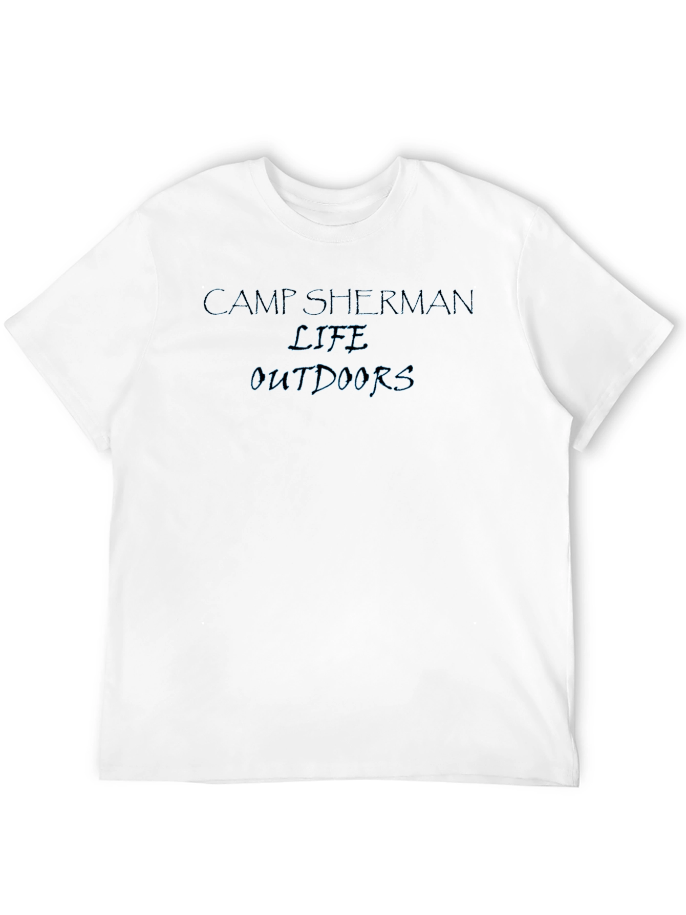 Camp Sherman Life Outdoors Black T-Shirt