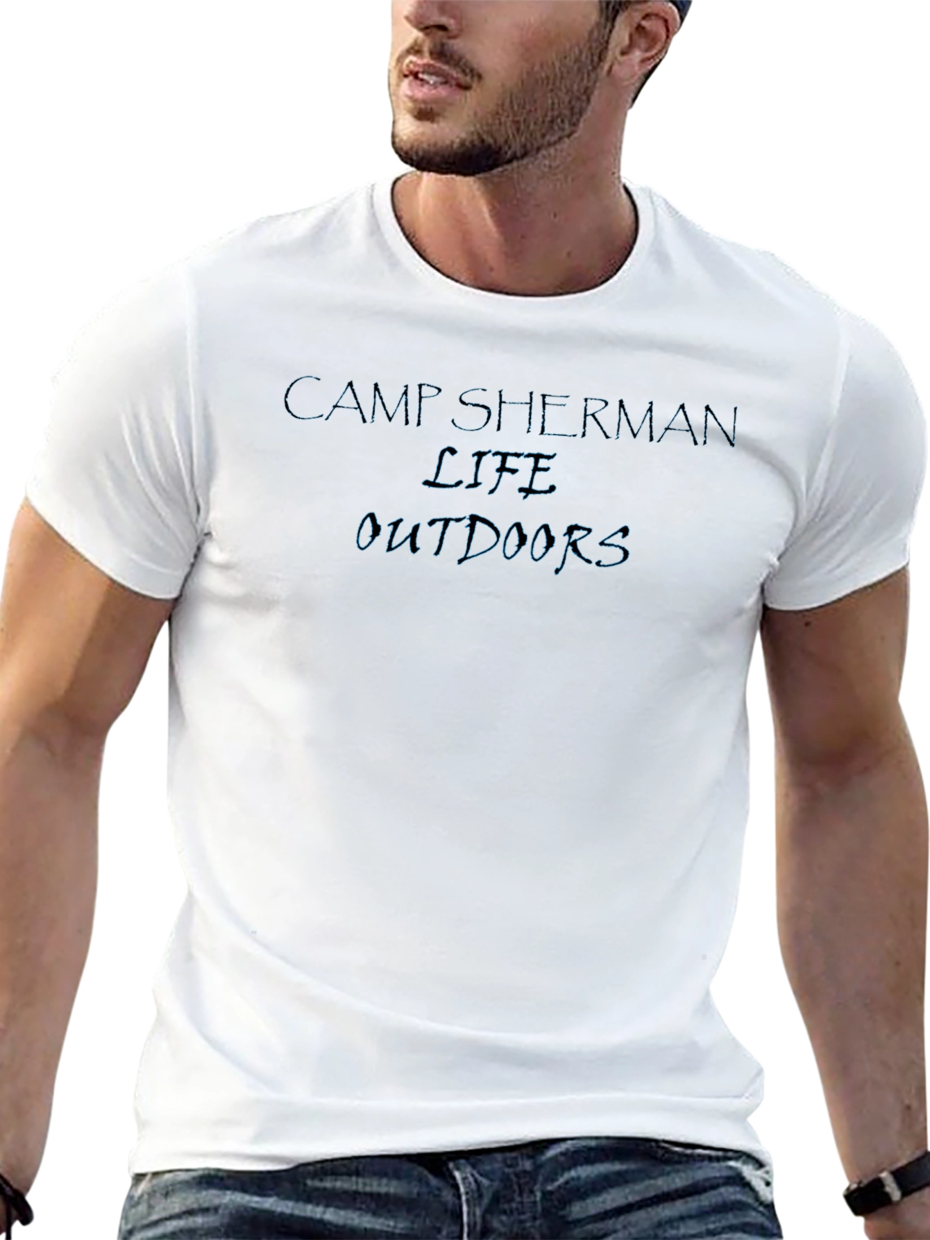 Camp Sherman Life Outdoors Black T-Shirt