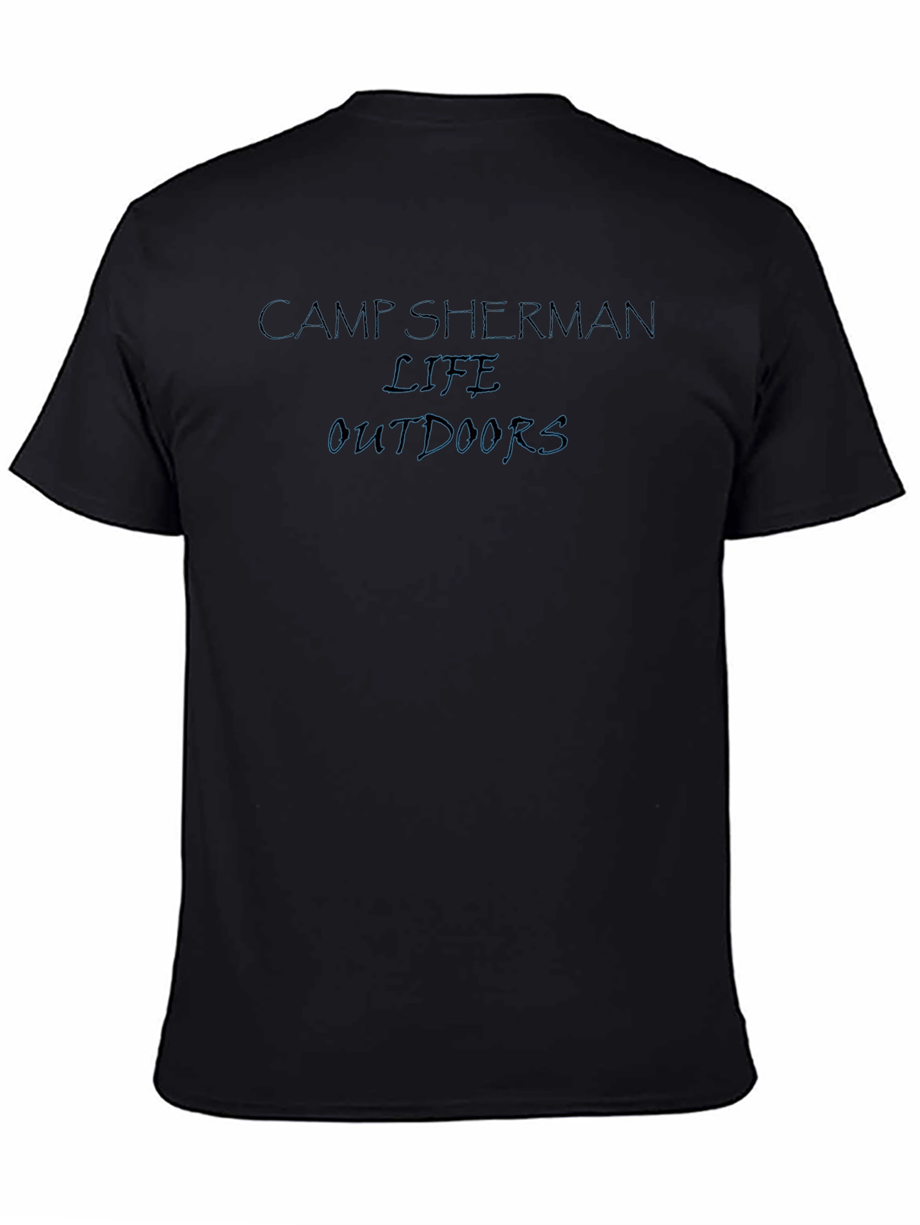 Camp Sherman Life Outdoors Black T-Shirt