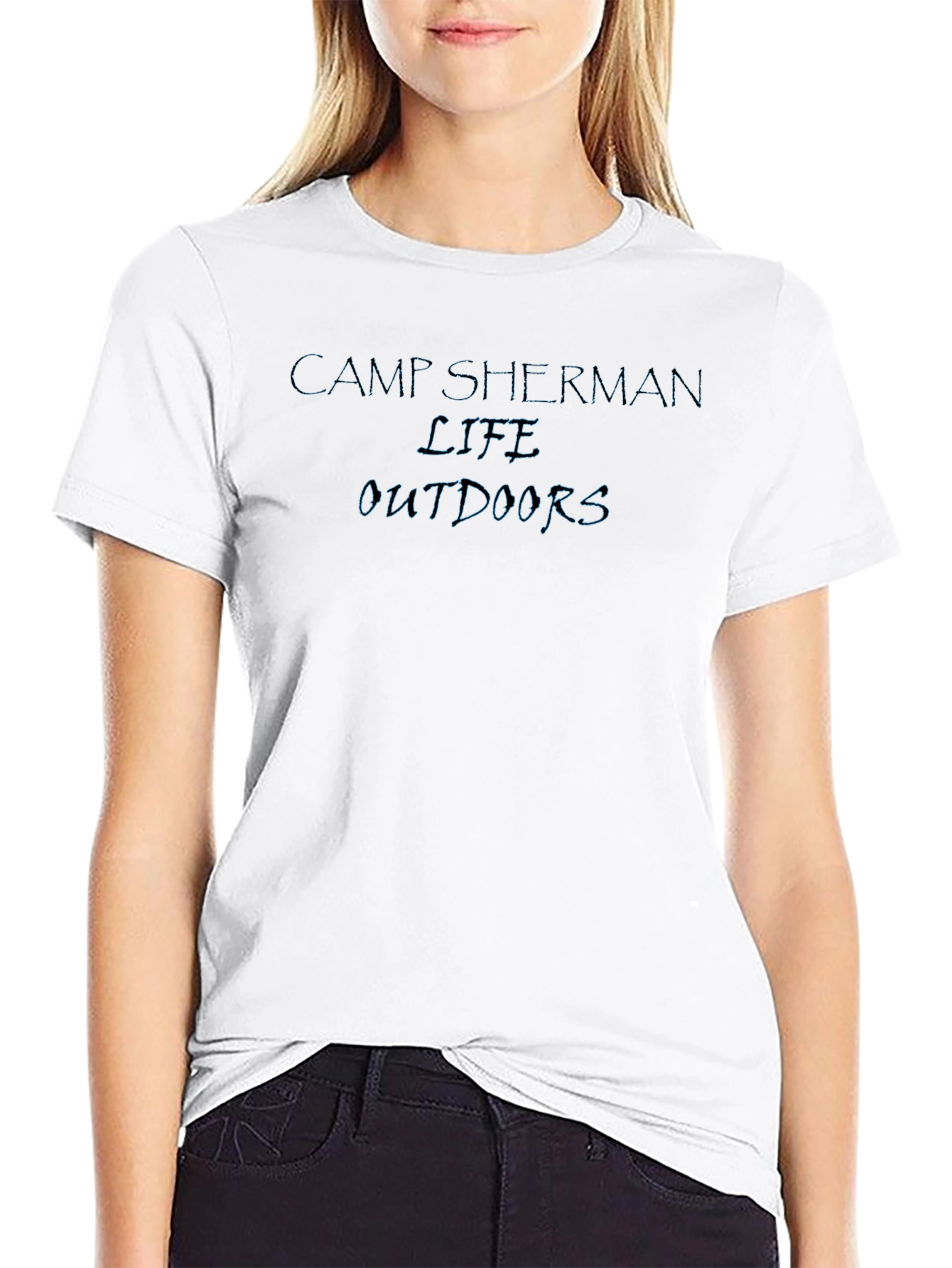 Camp Sherman Life Outdoors Black T-Shirt