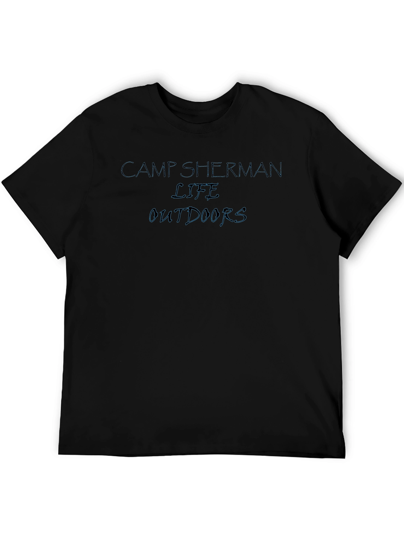 Camp Sherman Life Outdoors Black T-Shirt