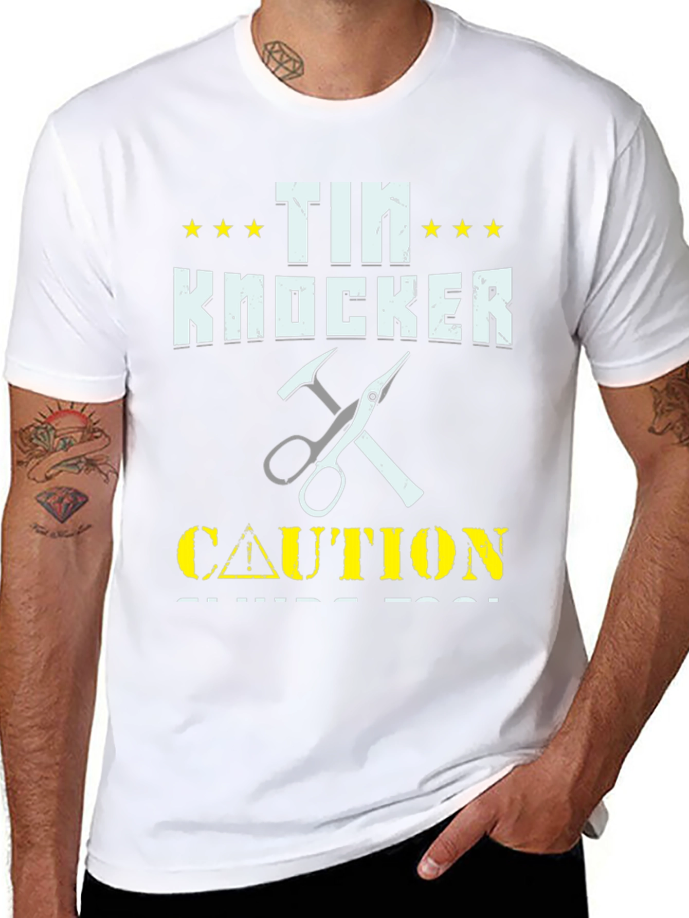 Tin Knocker Caution T-Shirt