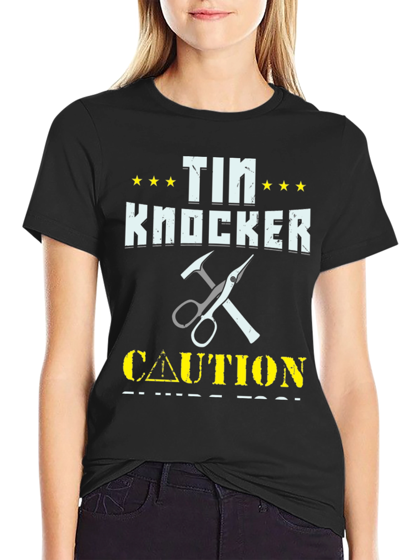 Tin Knocker Caution T-Shirt