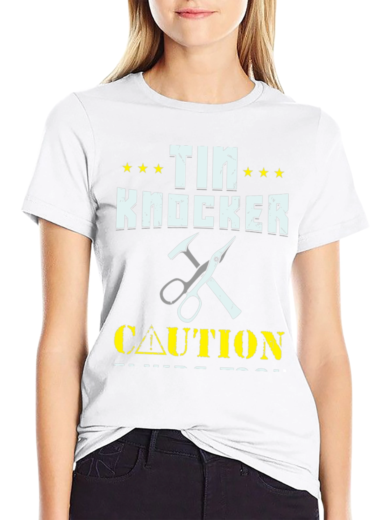Tin Knocker Caution T-Shirt