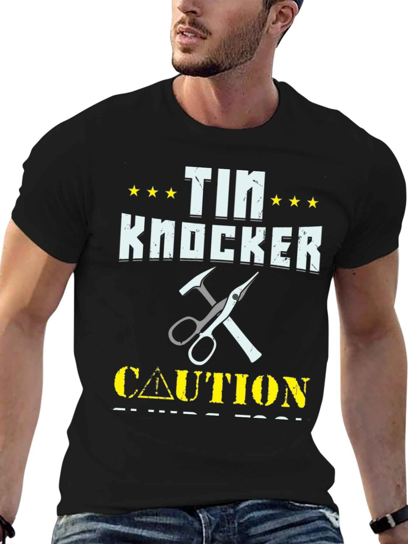 Tin Knocker Caution T-Shirt
