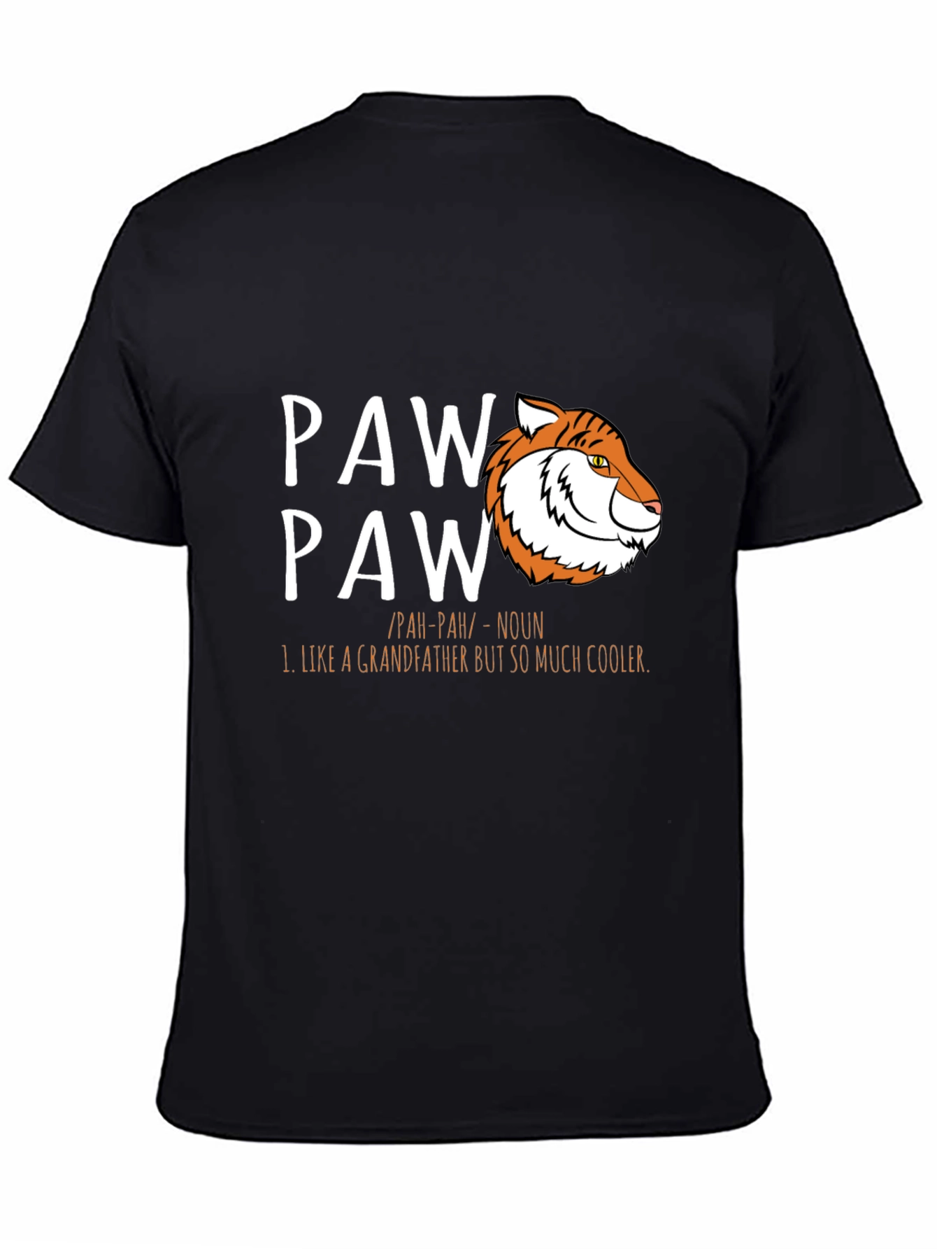 Cool Paw Paw Tiger Graphic T-Shirt