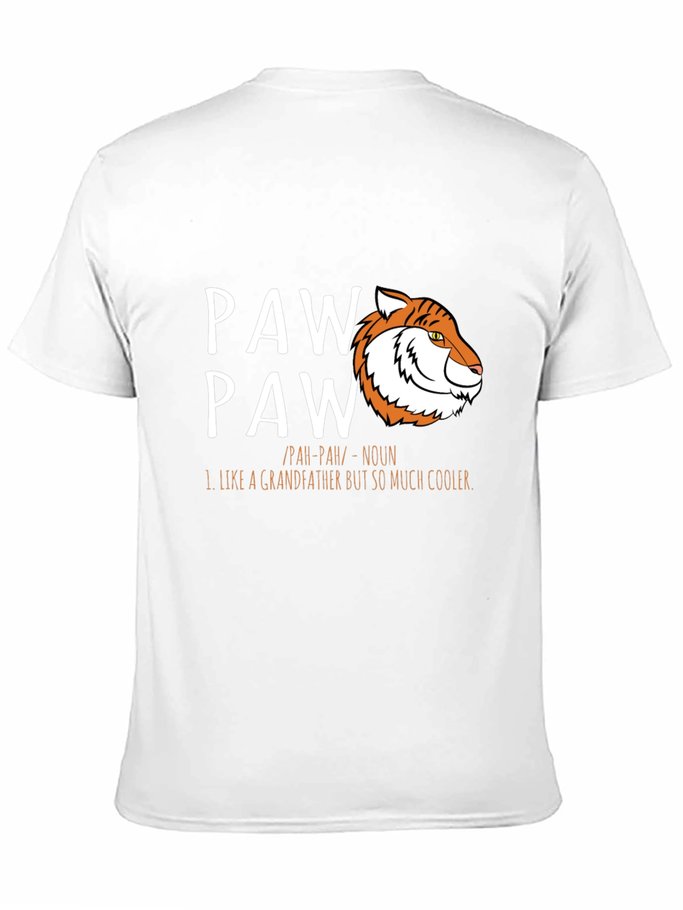 Cool Paw Paw Tiger Graphic T-Shirt