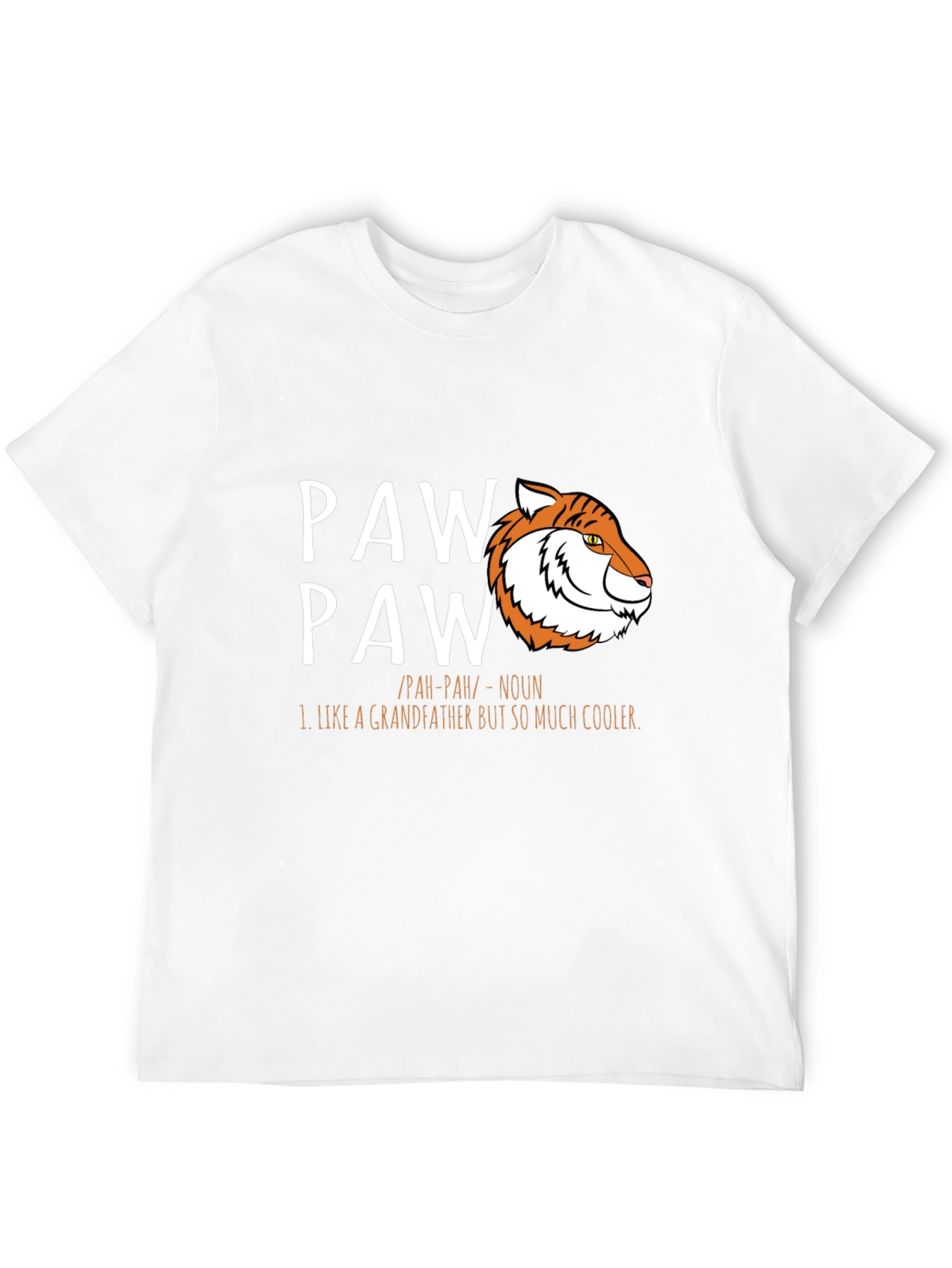 Cool Paw Paw Tiger Graphic T-Shirt