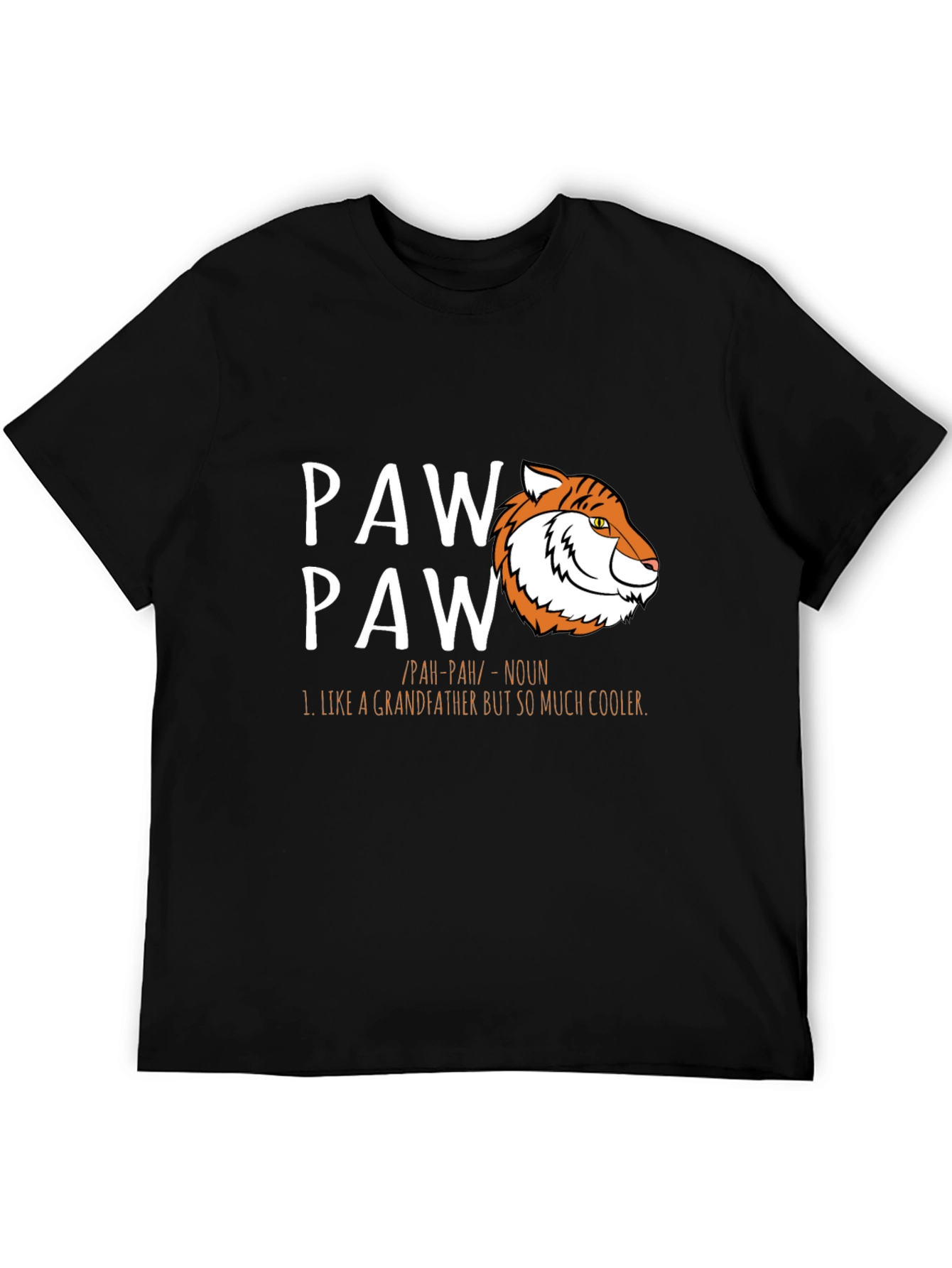 Cool Paw Paw Tiger Graphic T-Shirt