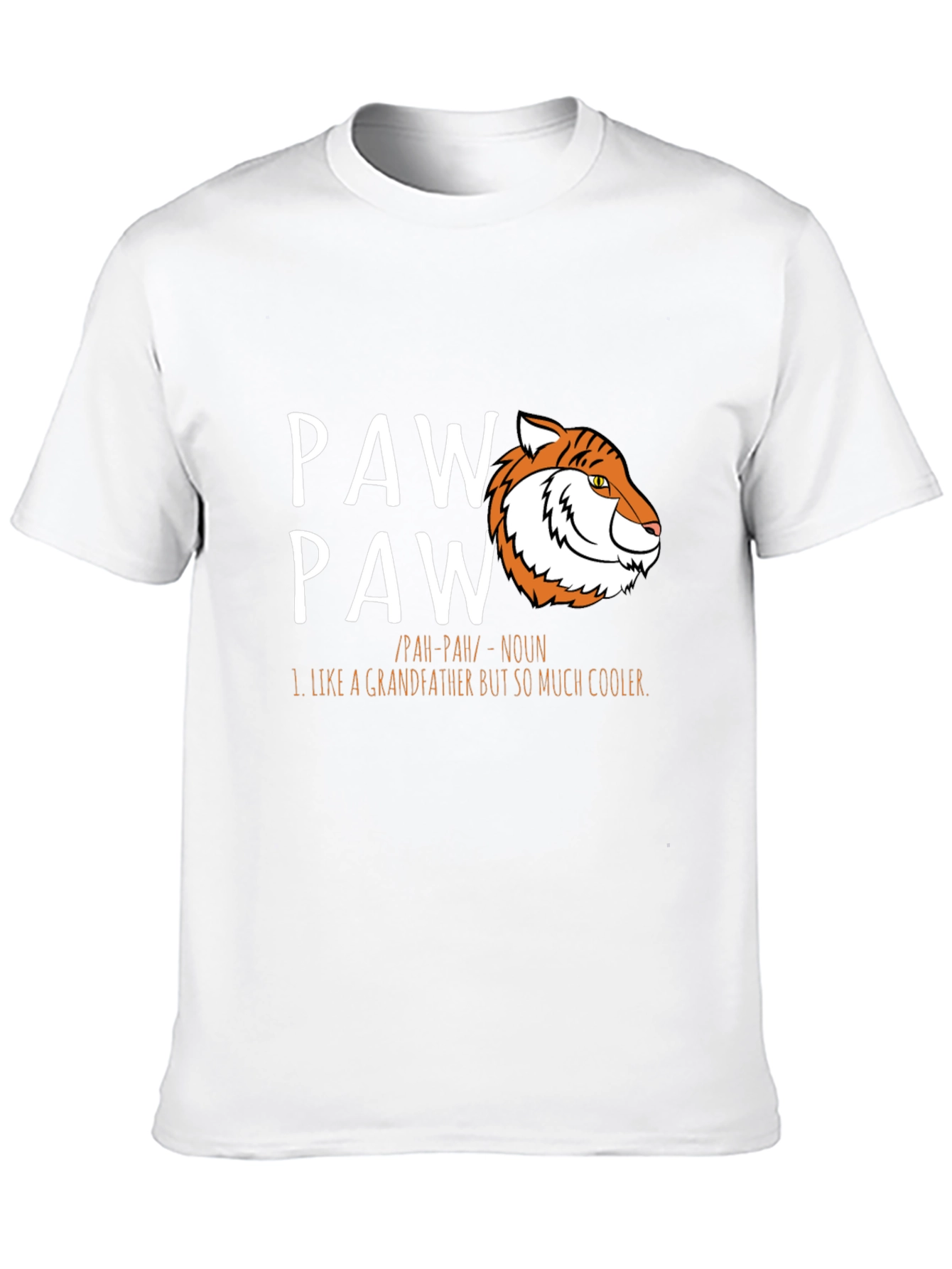Cool Paw Paw Tiger Graphic T-Shirt