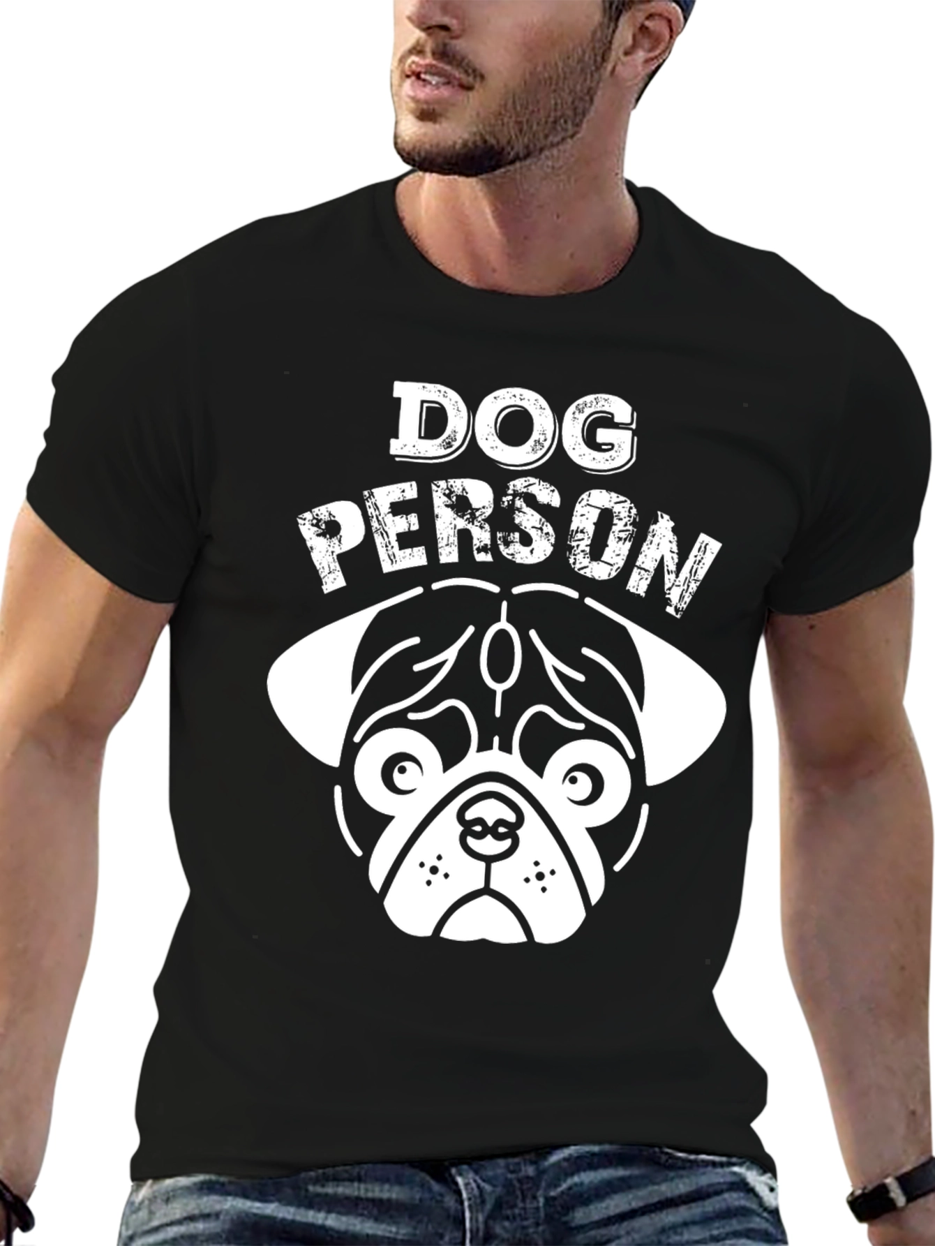 Dog Person Black Graphic Tee