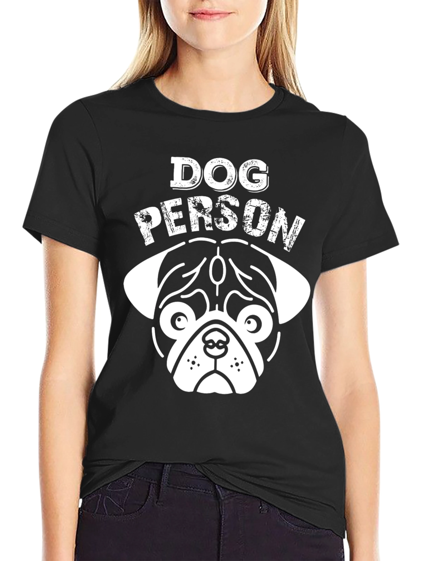 Dog Person Black Graphic Tee