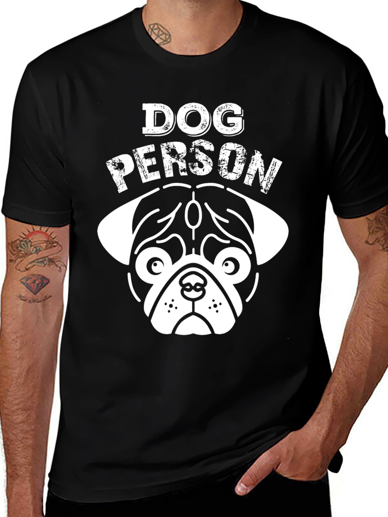 Dog Person Black Graphic Tee