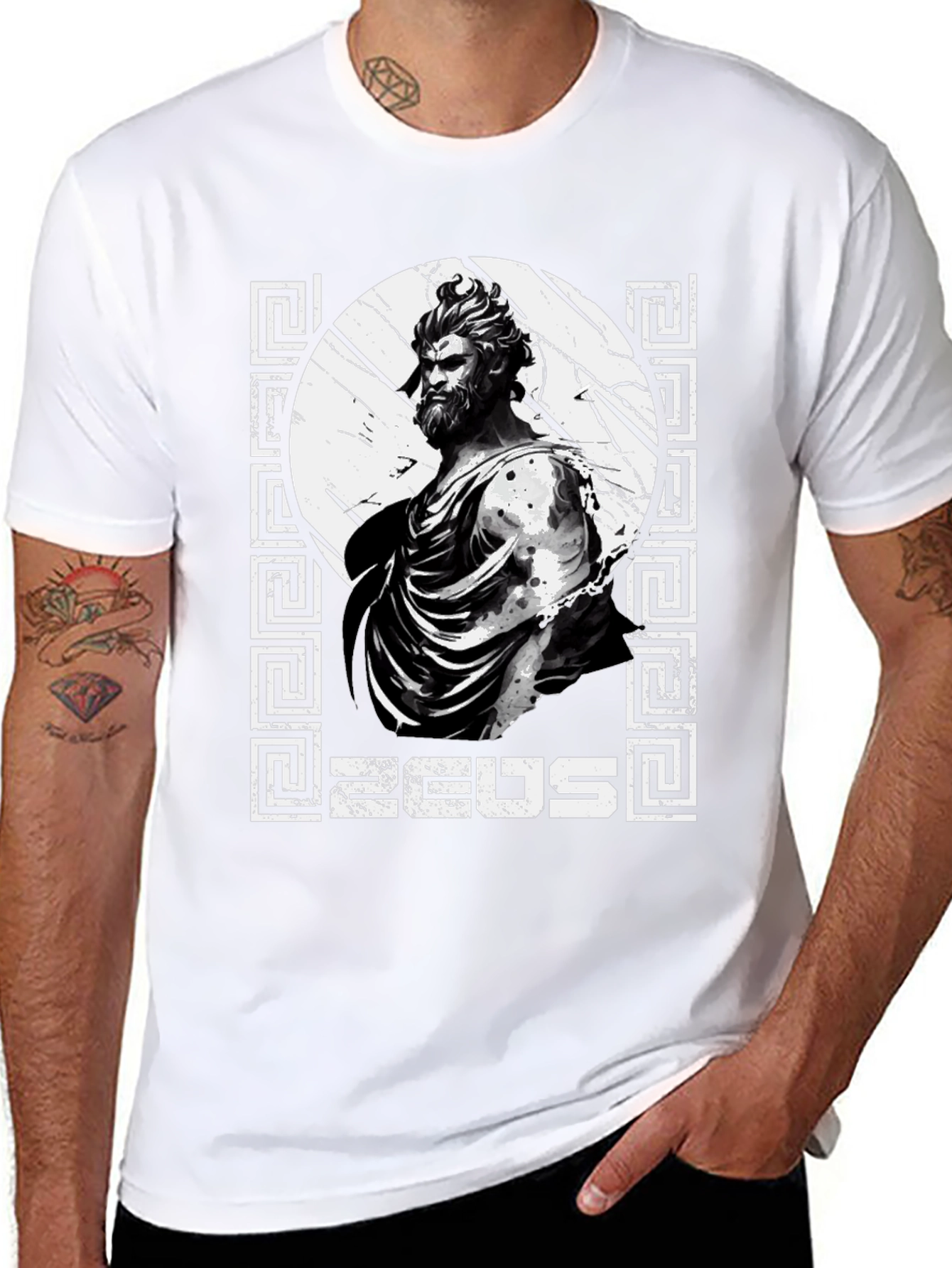 Zeus Graphic Tee - Greek Mythology T-Shirt