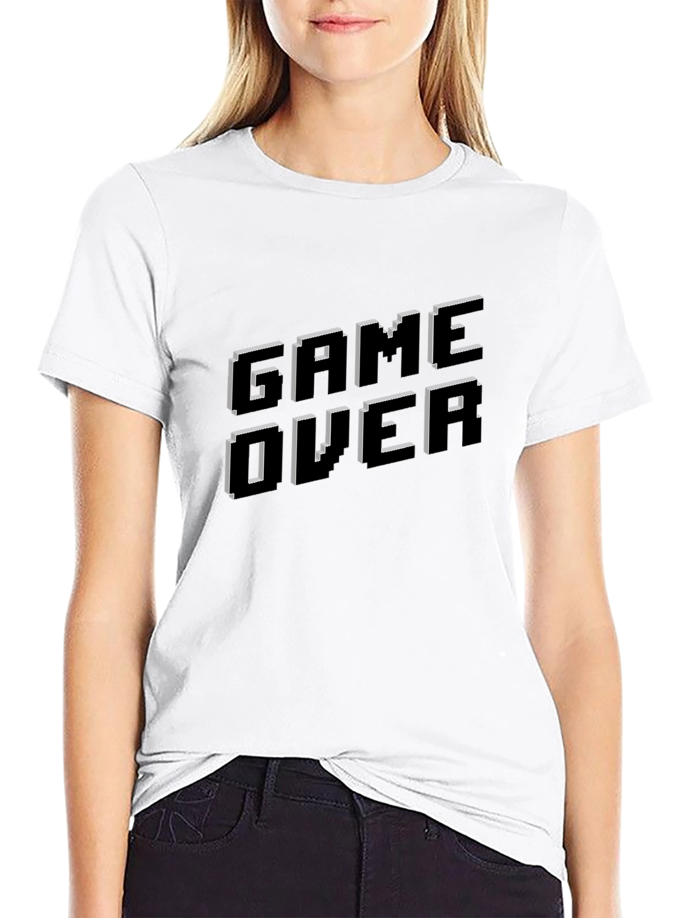 Game Over T-Shirt - Classic Pixelated Design
