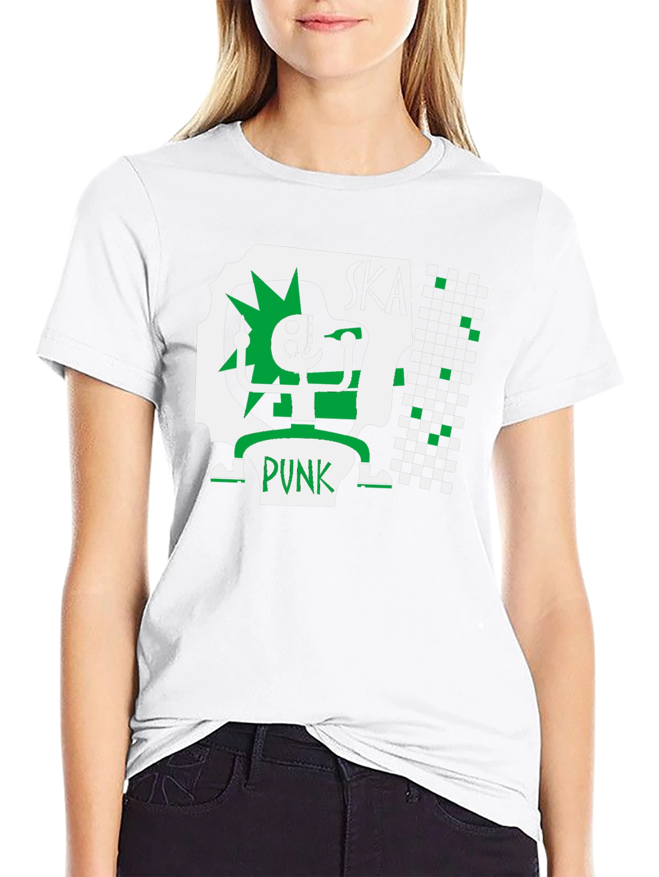 Ska Punk Graphic Tee - Black Cotton T-Shirt