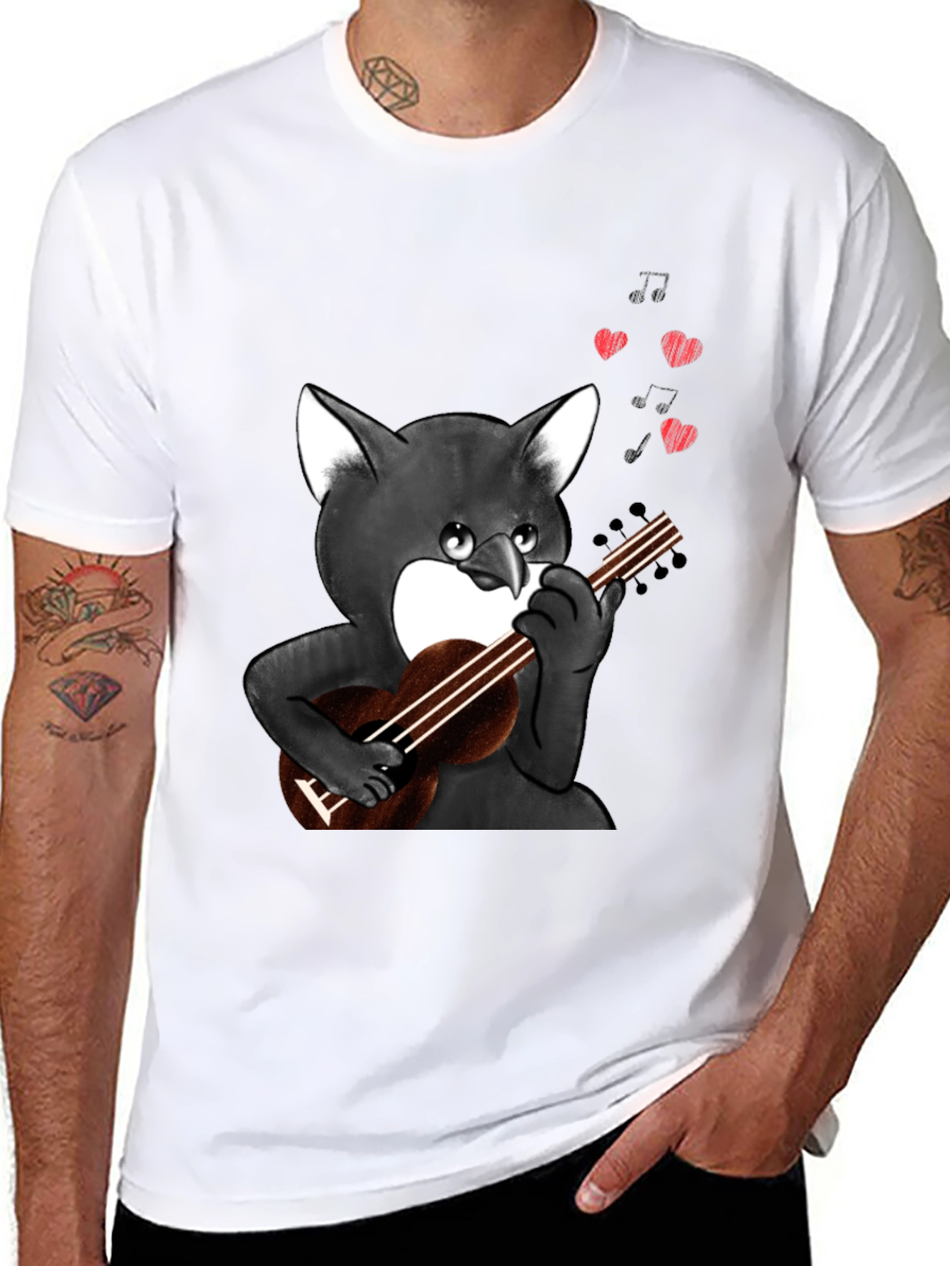 Cat Lover T-Shirt - Ukulele Serenade