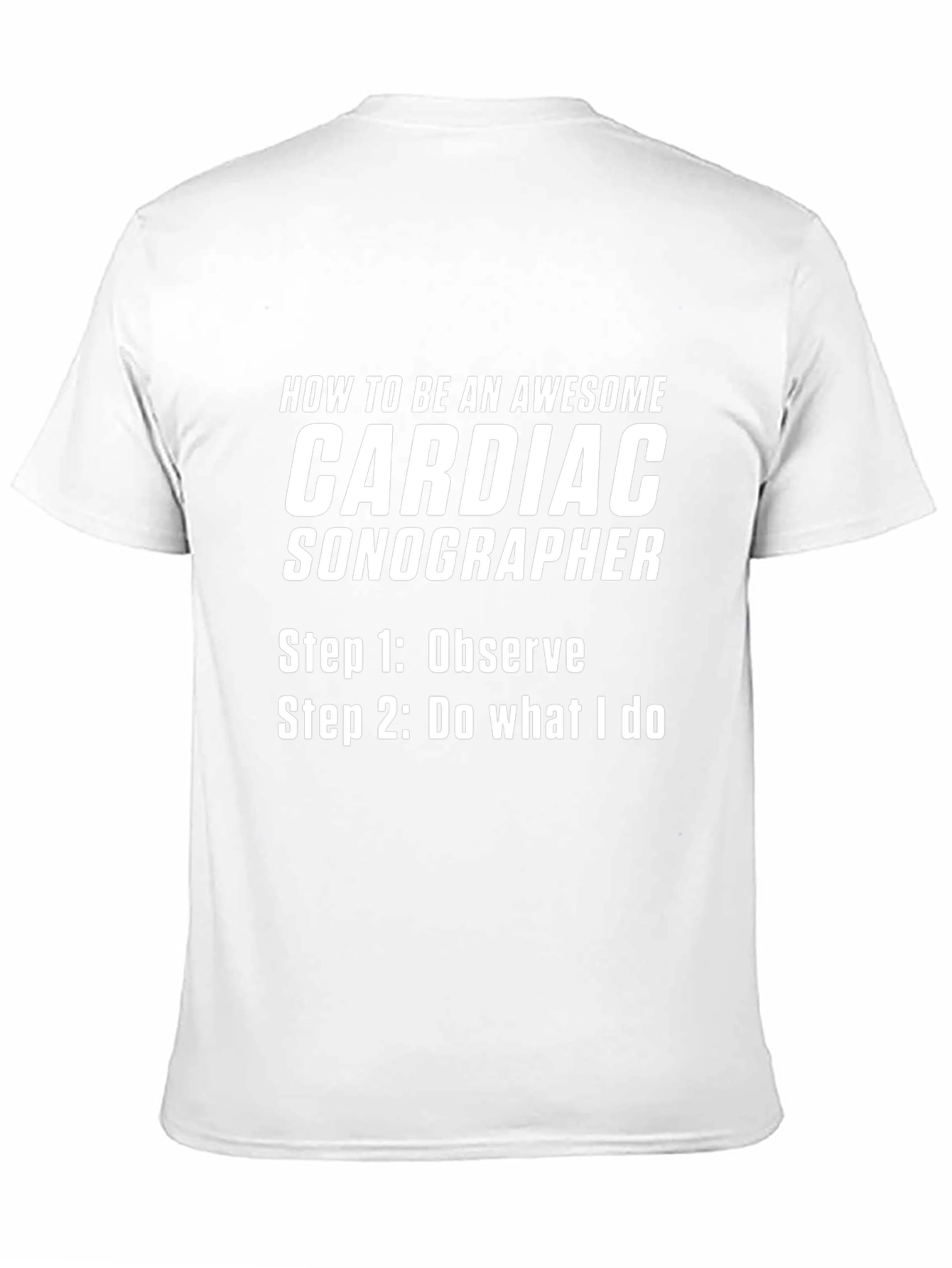 Awesome Cardiac Sonographer Black T-Shirt
