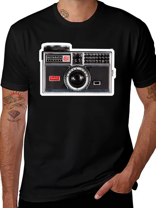 Vintage Camera Graphic Tee - Classic Style