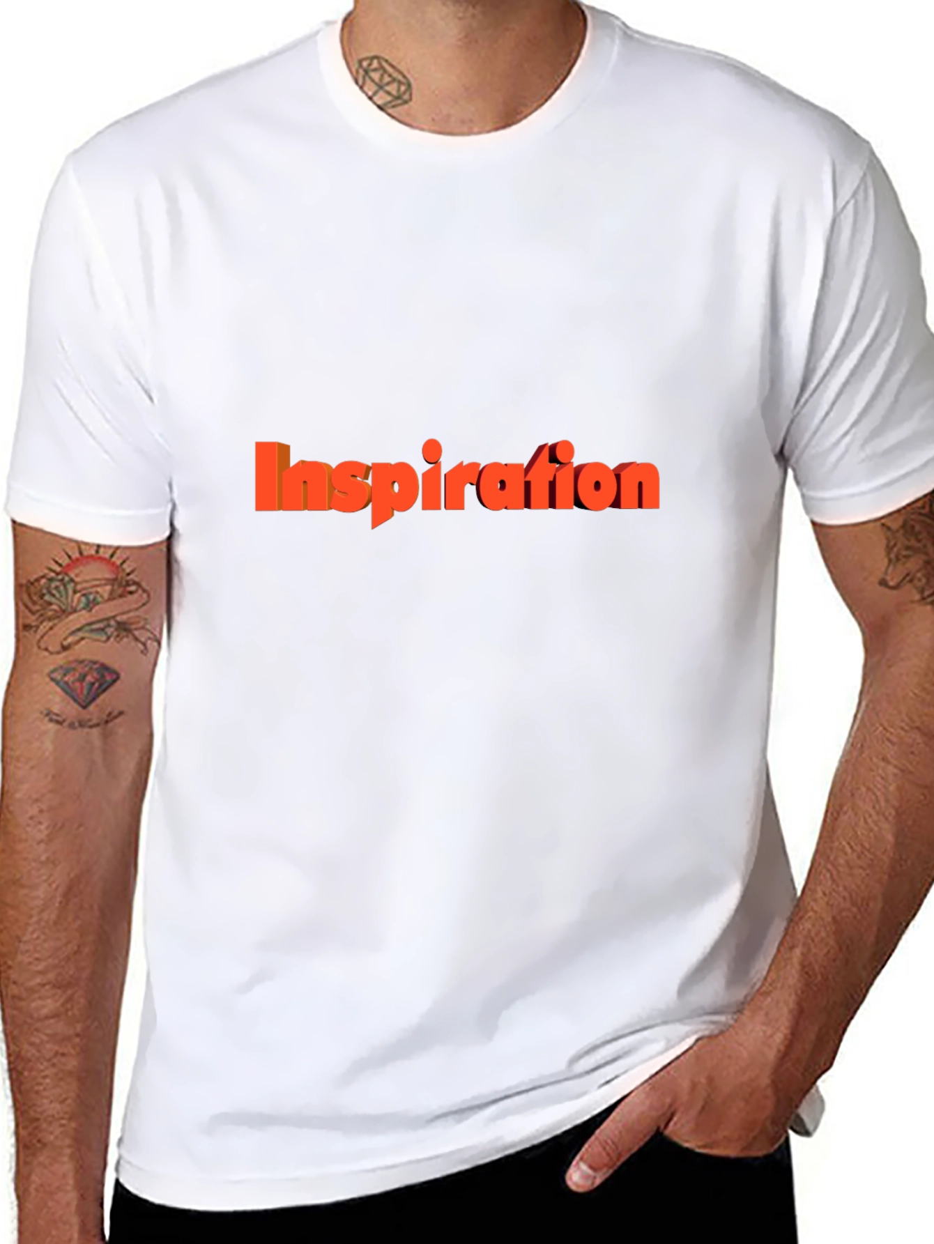 Inspiration Graphic Tee - Black Cotton T-Shirt