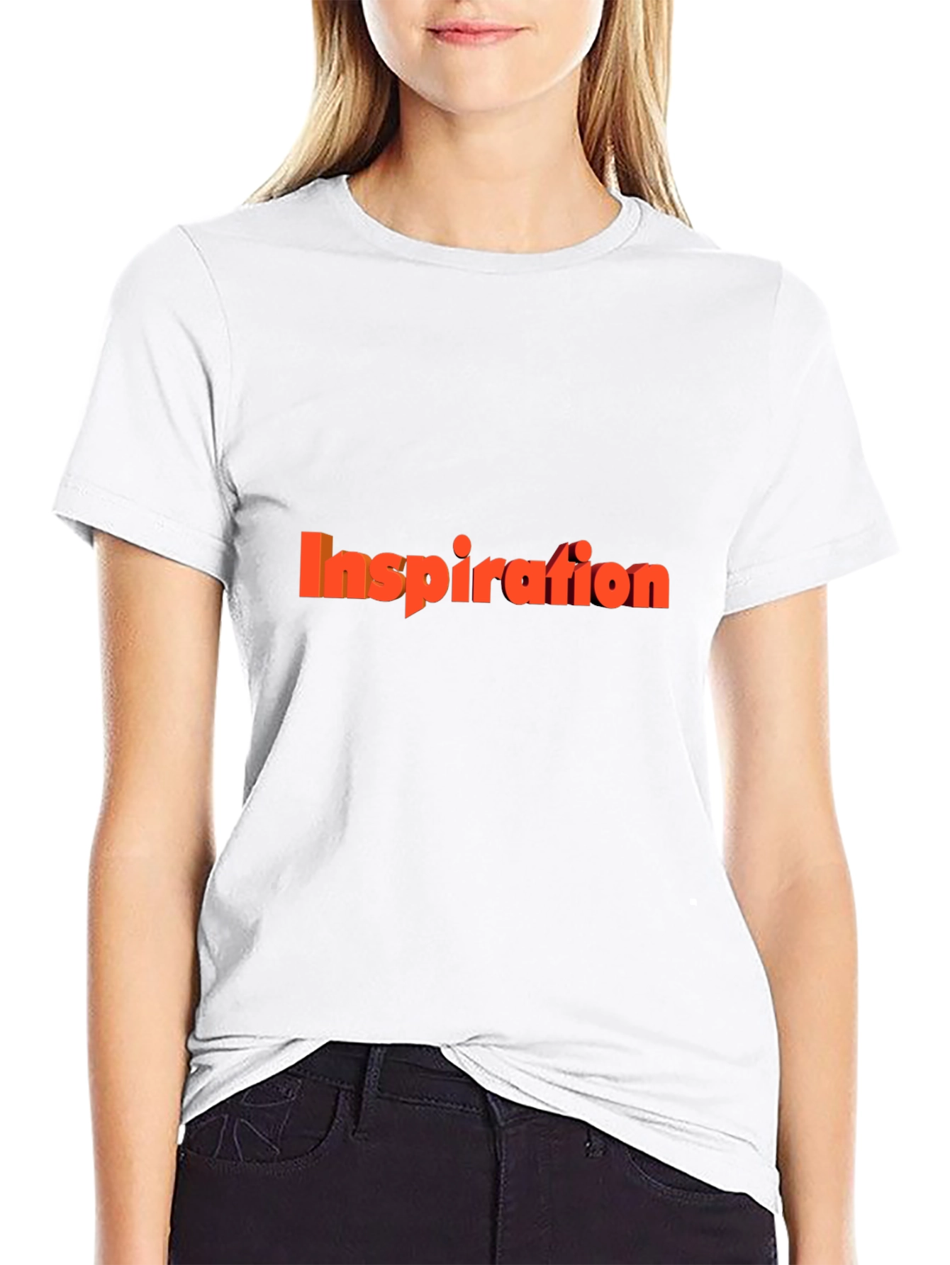 Inspiration Graphic Tee - Black Cotton T-Shirt
