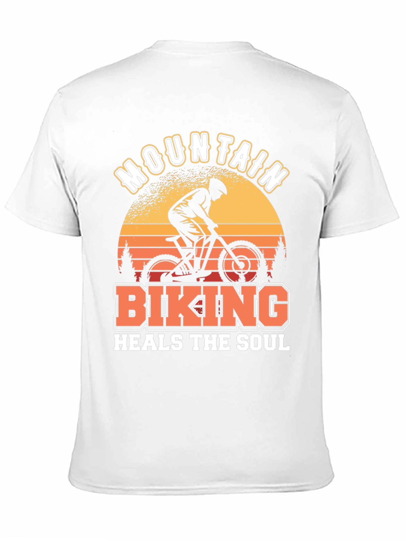 Mountain Biking Heals the Soul Black T-Shirt