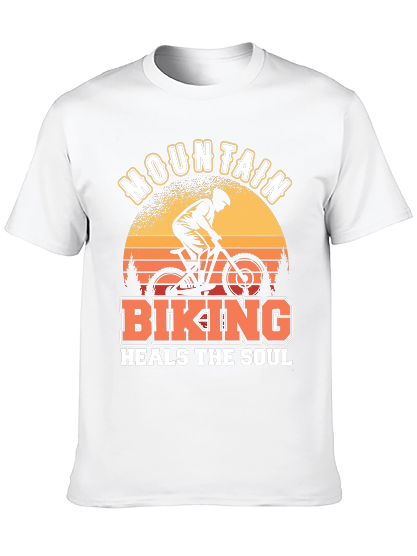 Mountain Biking Heals the Soul Black T-Shirt
