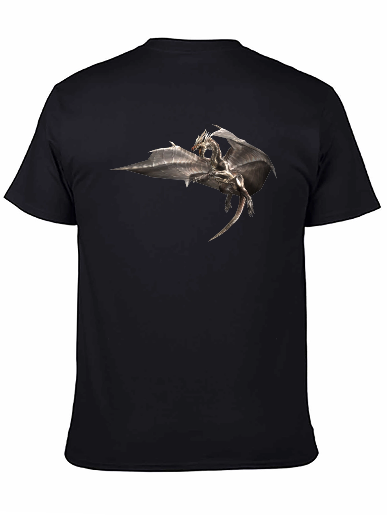 Dragon Graphic Black T-Shirt - Fantasy Tee
