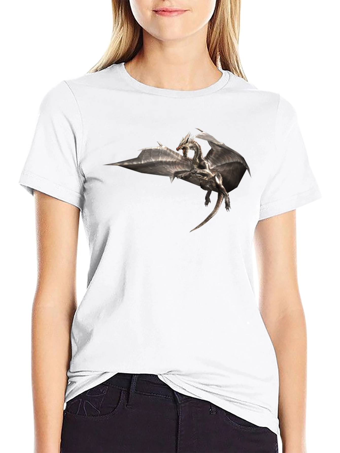 Dragon Graphic Black T-Shirt - Fantasy Tee