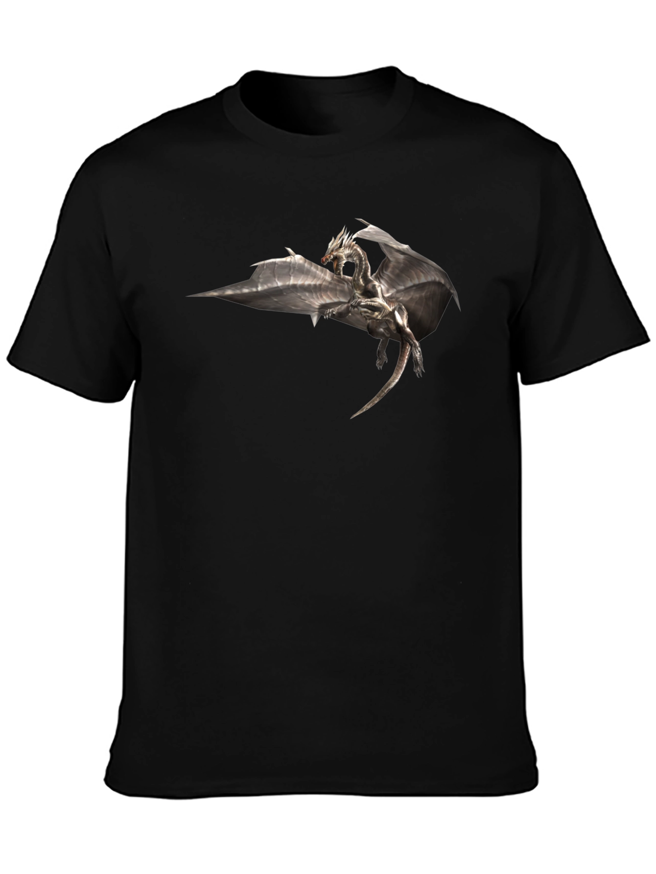 Dragon Graphic Black T-Shirt - Fantasy Tee