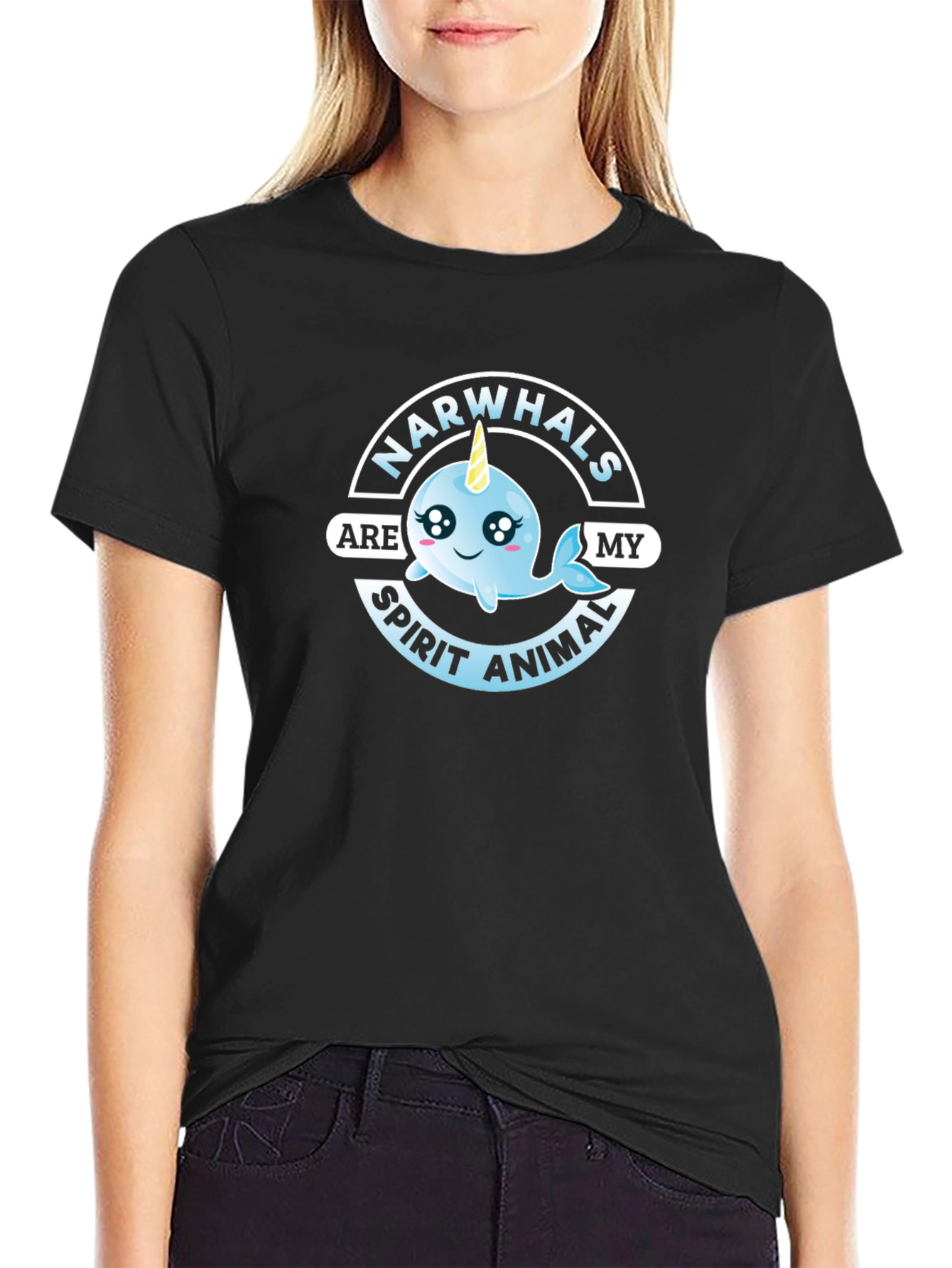 Narwhals Are My Spirit Animal Graphic Tee