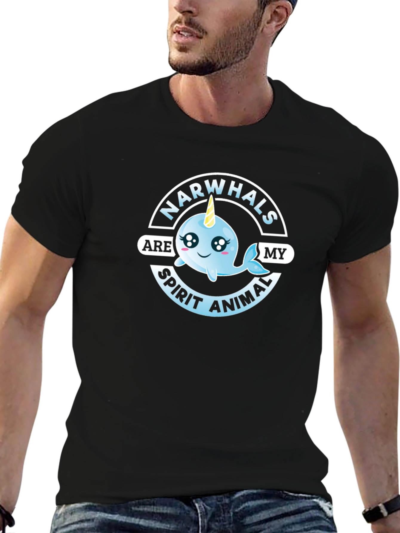 Narwhals Are My Spirit Animal Graphic Tee