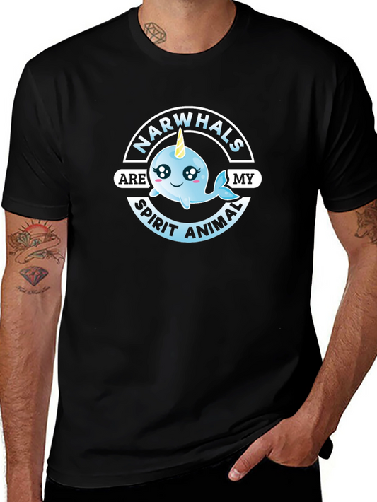 Narwhals Are My Spirit Animal Graphic Tee