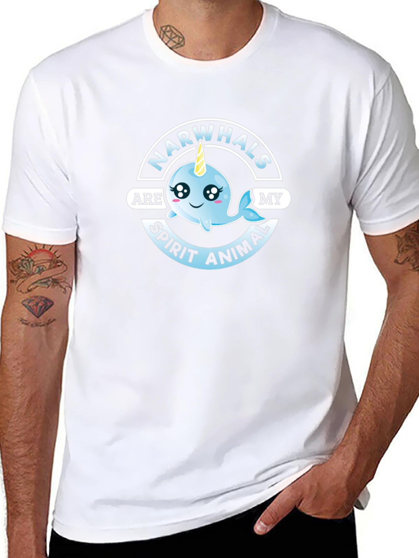 Narwhals Are My Spirit Animal Graphic Tee