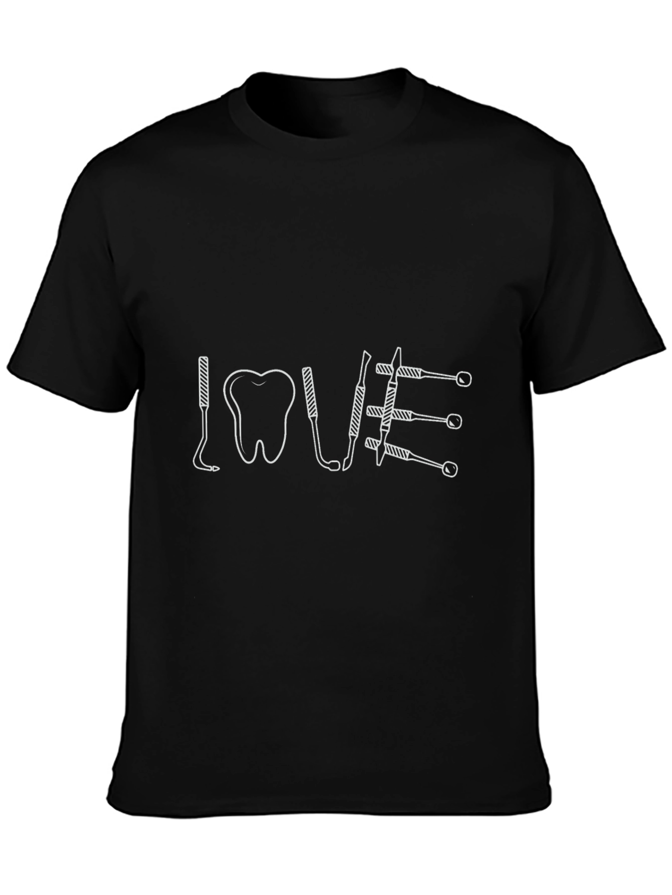 Dentist LOVE Graphic T-Shirt - Black