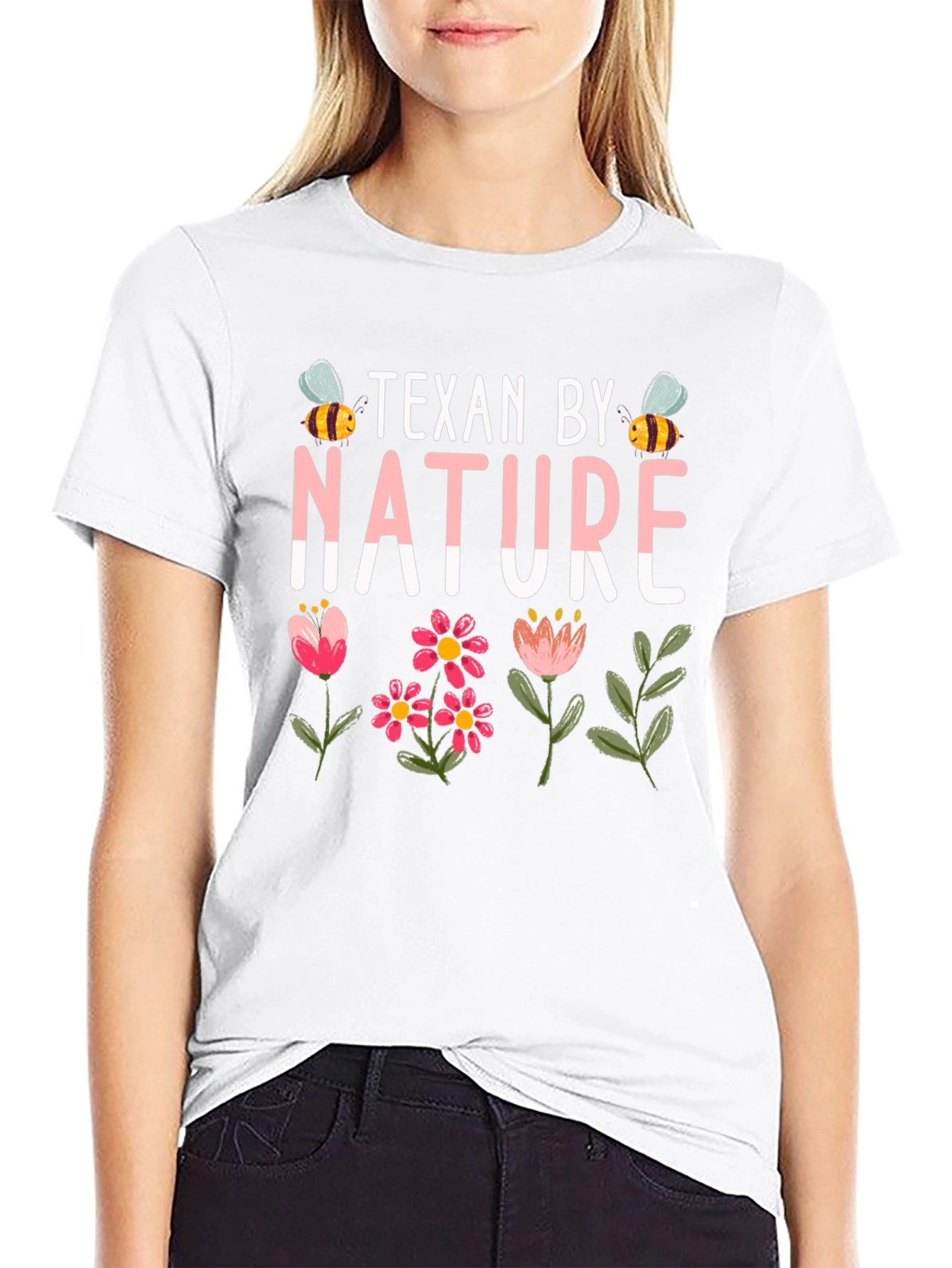 Texan By Nature Floral Graphic Tee