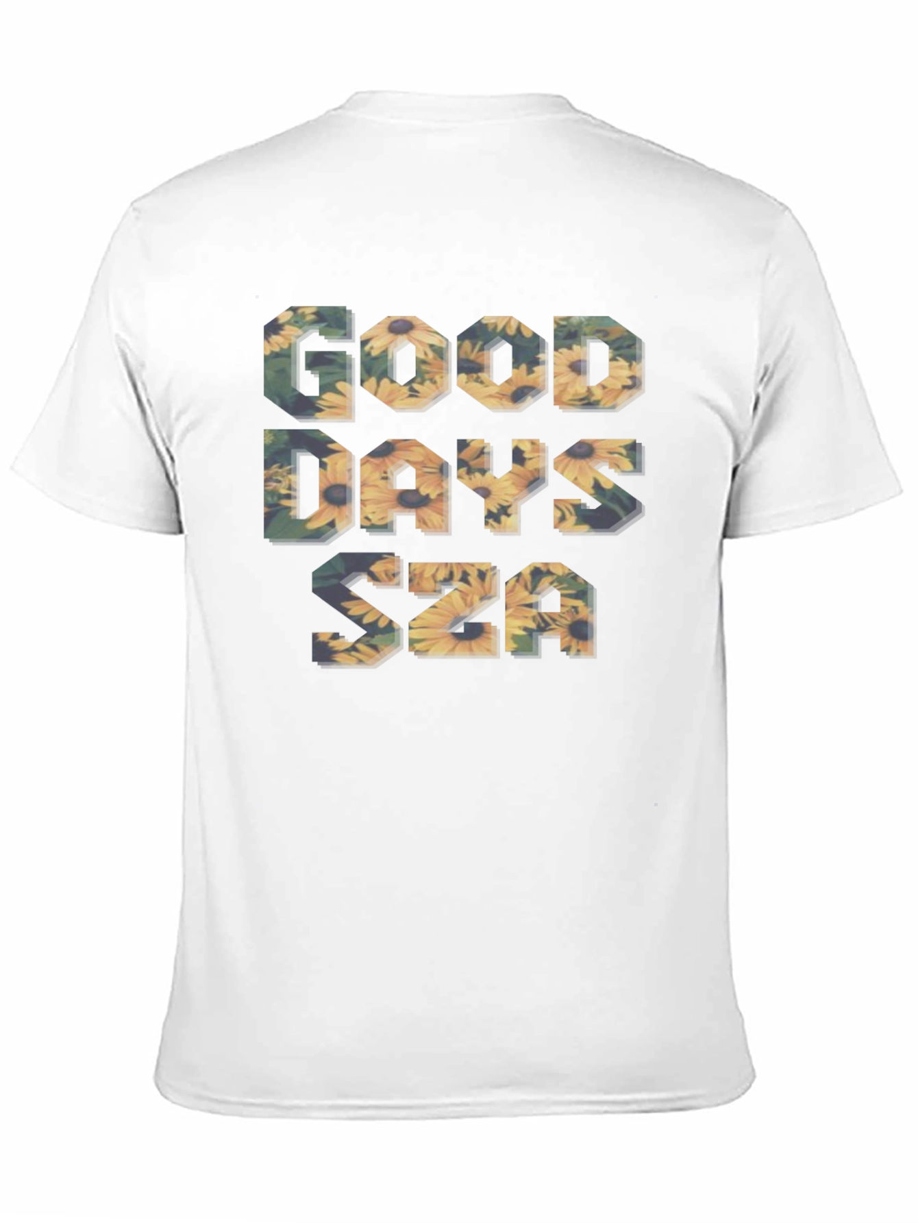 Good Days SZA Floral Graphic Black T-Shirt