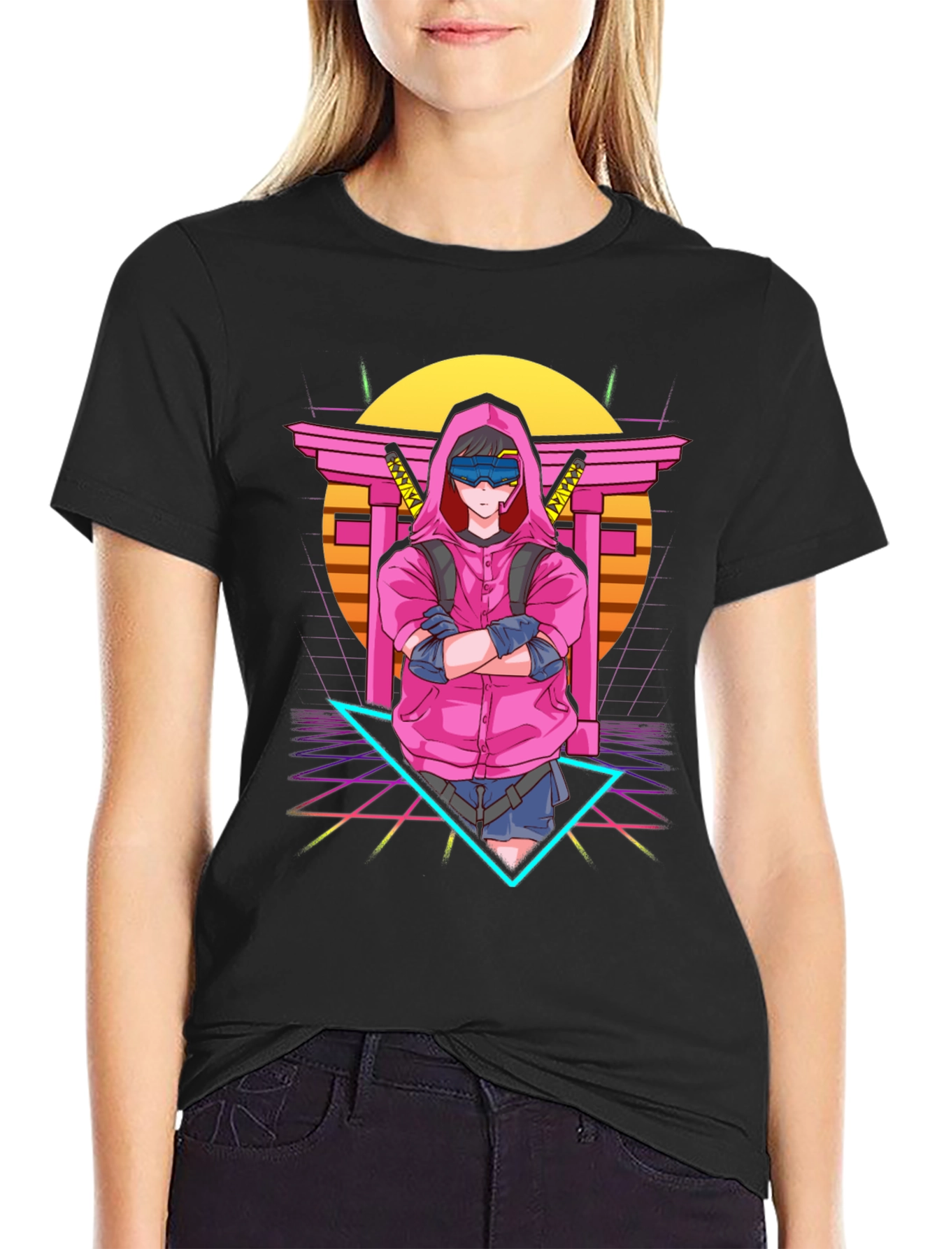 Anime Cyberpunk T-Shirt: Retro Style Graphic Tee