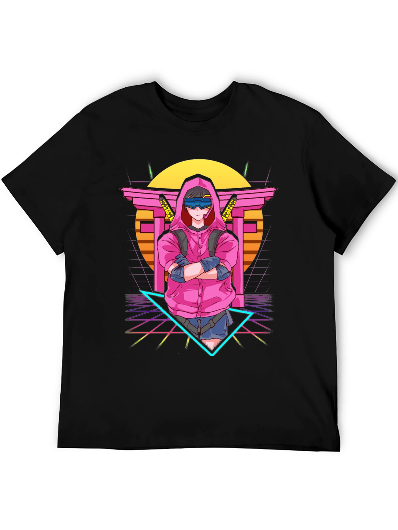 Anime Cyberpunk T-Shirt: Retro Style Graphic Tee